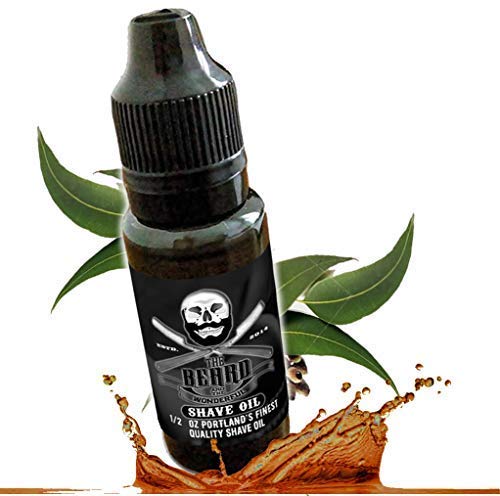 Premium Natural Shave Oil with Tea Tree, Eucalyptus, Jojoba & Hemp Seed Oil - Healing, Protective, Soothing & Moisturizing Formula for Men - Ideal as Pre-Shave Treatment or Post-Shave Moisturizer - Perfect for Sensitive Skin & Daily Grooming Routine