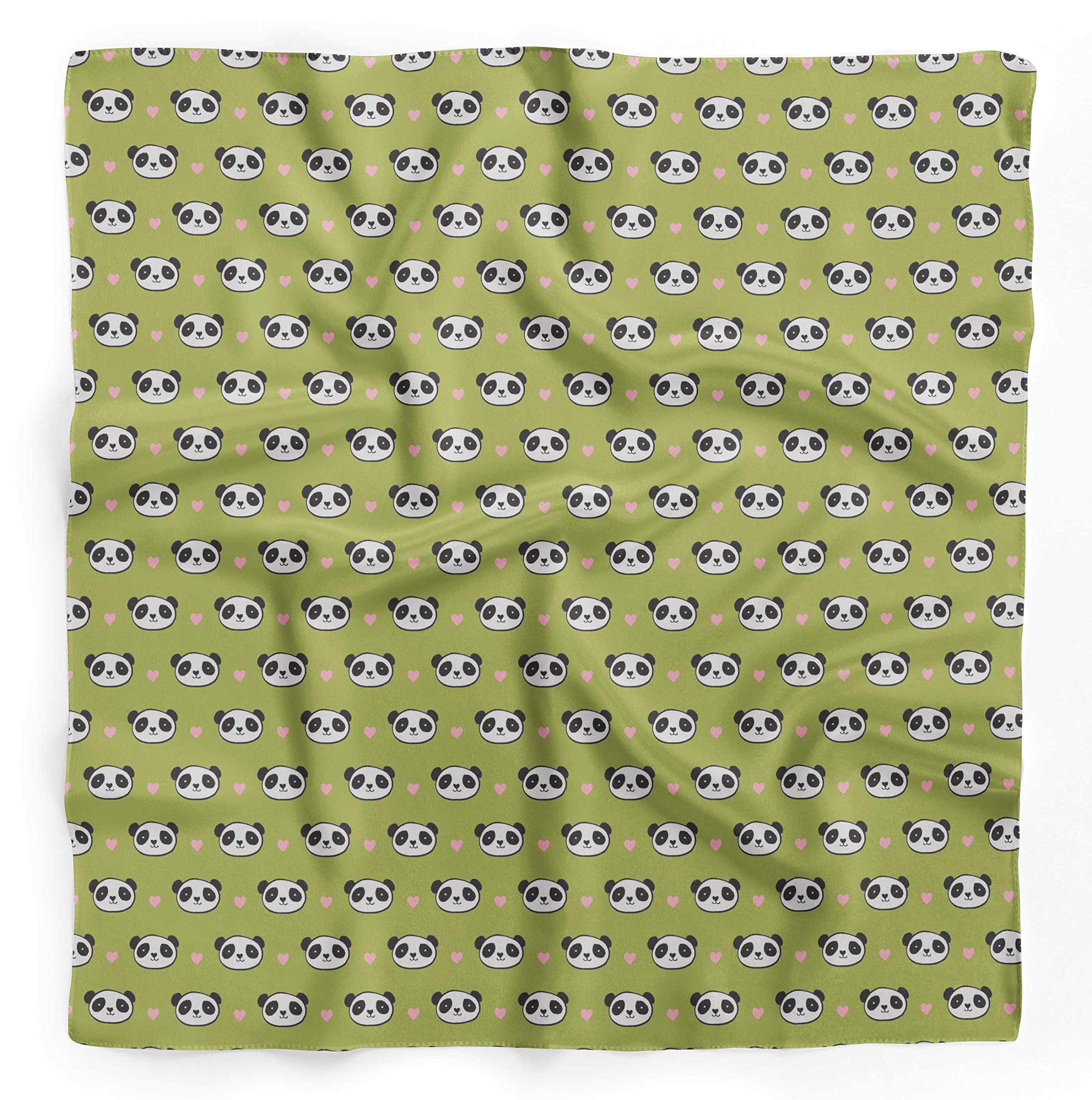 Bimba Printed Pure Silk Scarf for Women - Elegant Hair Wrap, Neck Scarf & Head Bandana Accessory | Perfect for Everyday Wear, Special Occasions & Travel