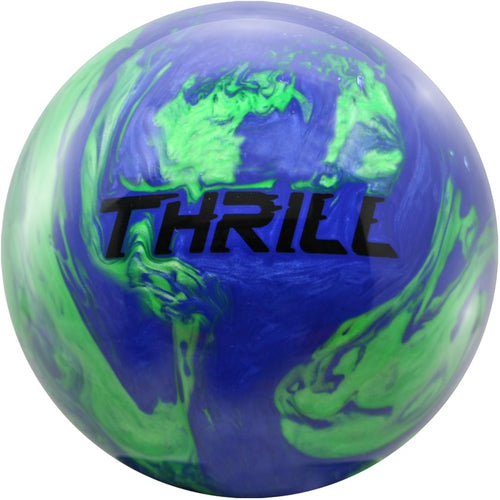 Motiv Top Thrill Bowling Ball - High Performance Blue/Green Reactive Resin for Strikes & Spares | Perfect for League Play & Tournament Competition