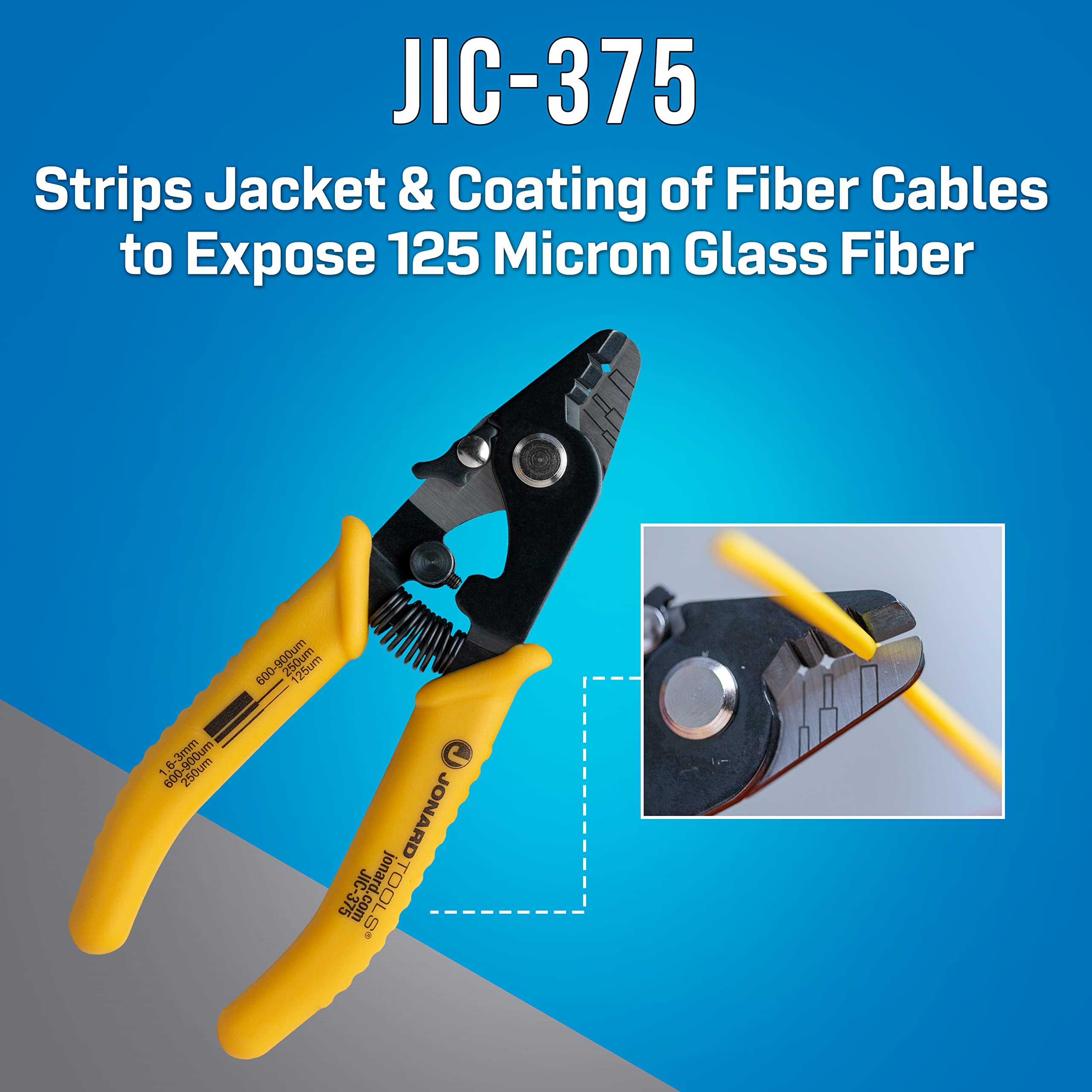 Jonard TK-120 Fiber Optic Kit - 12pc Cable Tools Set for Stripping & Cutting | Network Installation & Repair