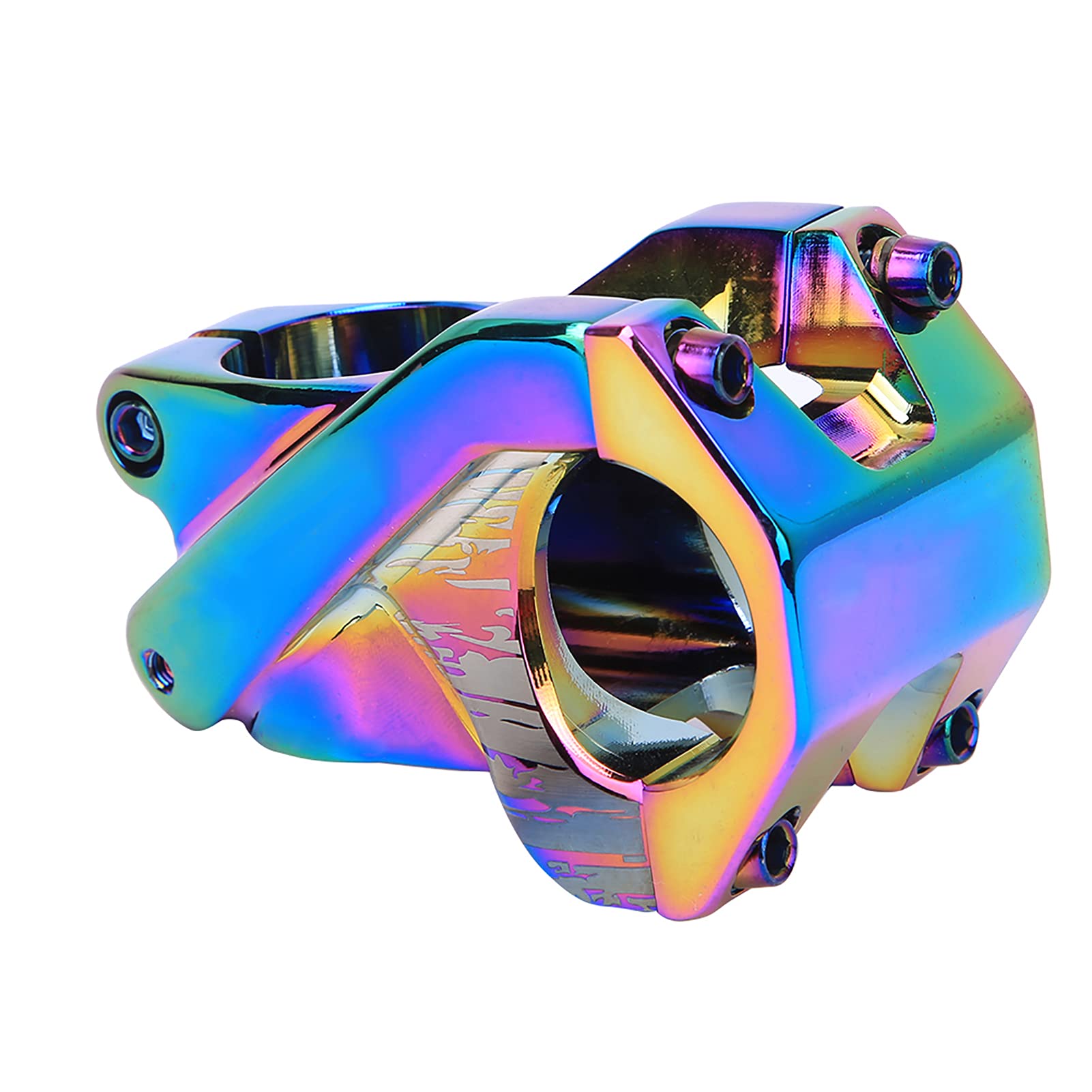 Lightweight FECAMOS Bike Handlebar Stem - Anodized Aluminum Short Stem for Road Bikes & Fixed Gear Bikes | Perfect for Commuting, Racing & Urban Cycling