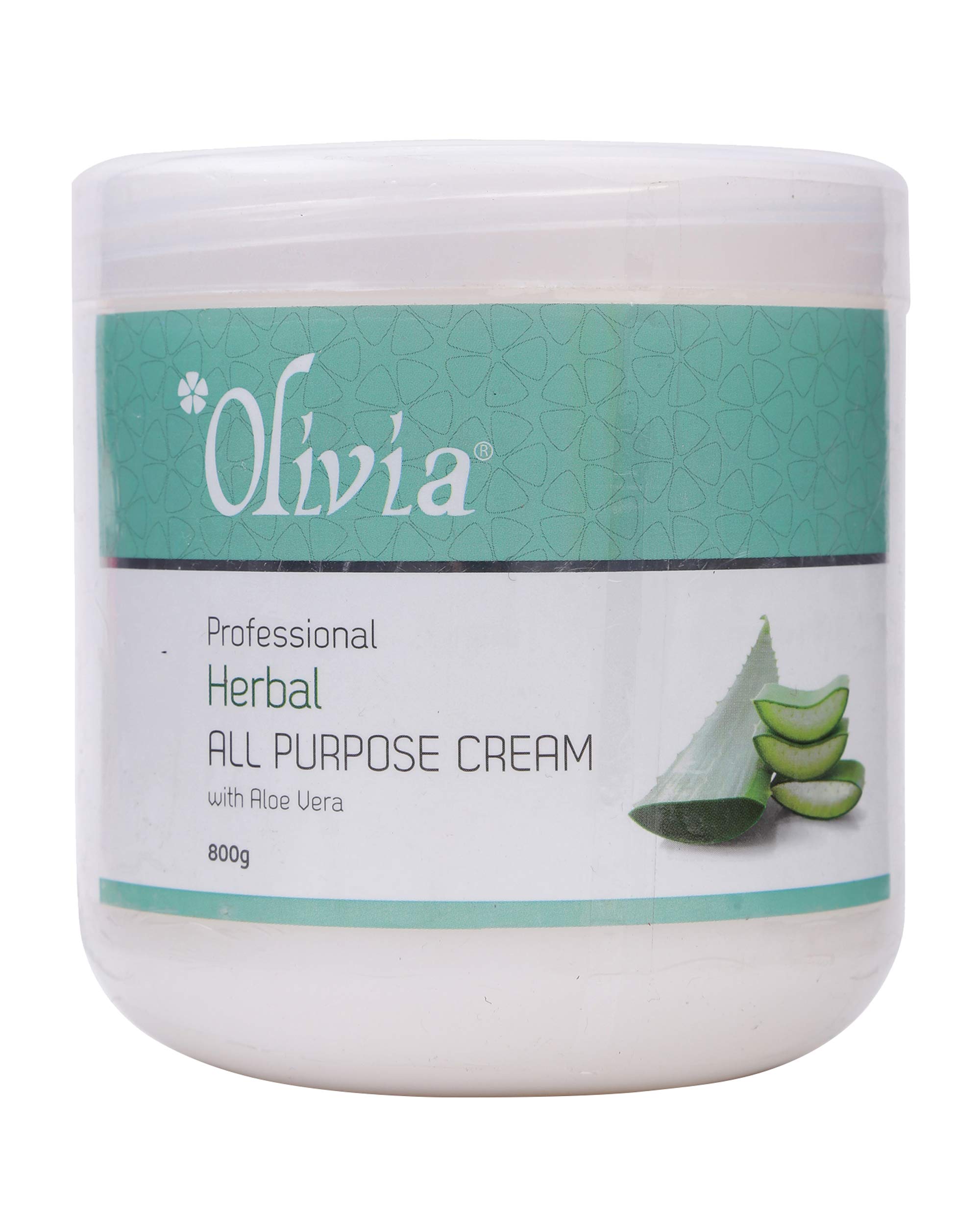 Olivia Professional Herbal All-Purpose Massage Cream with Aloe Vera - 800g for Deep Tissue, Relaxation & Pain Relief - Perfect for Spa, Home Use & Professional Massage Therapists