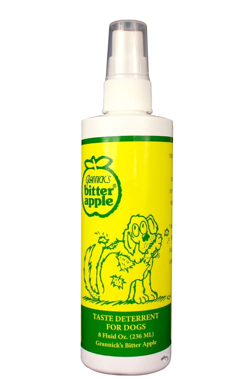 Bitter Apple Spray 8oz with Pump - No Chew Deterrent for Dogs & Cats - Stop Chewing Furniture, Shoes & Wires - Safe & Effective Training Aid for Pets
