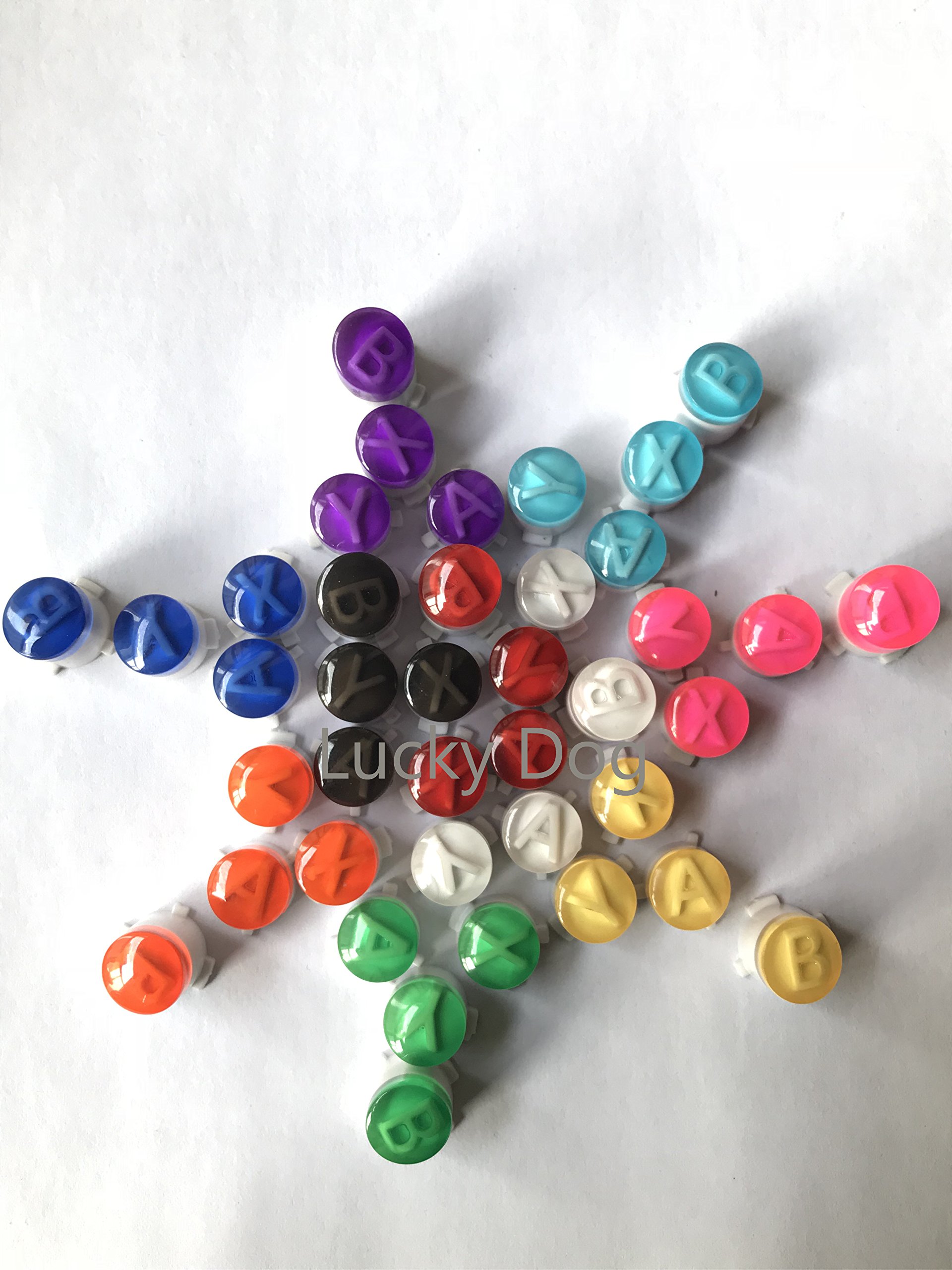 Xbox One Controller ABXY Button Mod Kit - Custom Bullet Buttons for Xbox One, Xbox One Slim & Elite (Pink) - Enhance Gaming Performance for FPS, Racing & Fighting Games