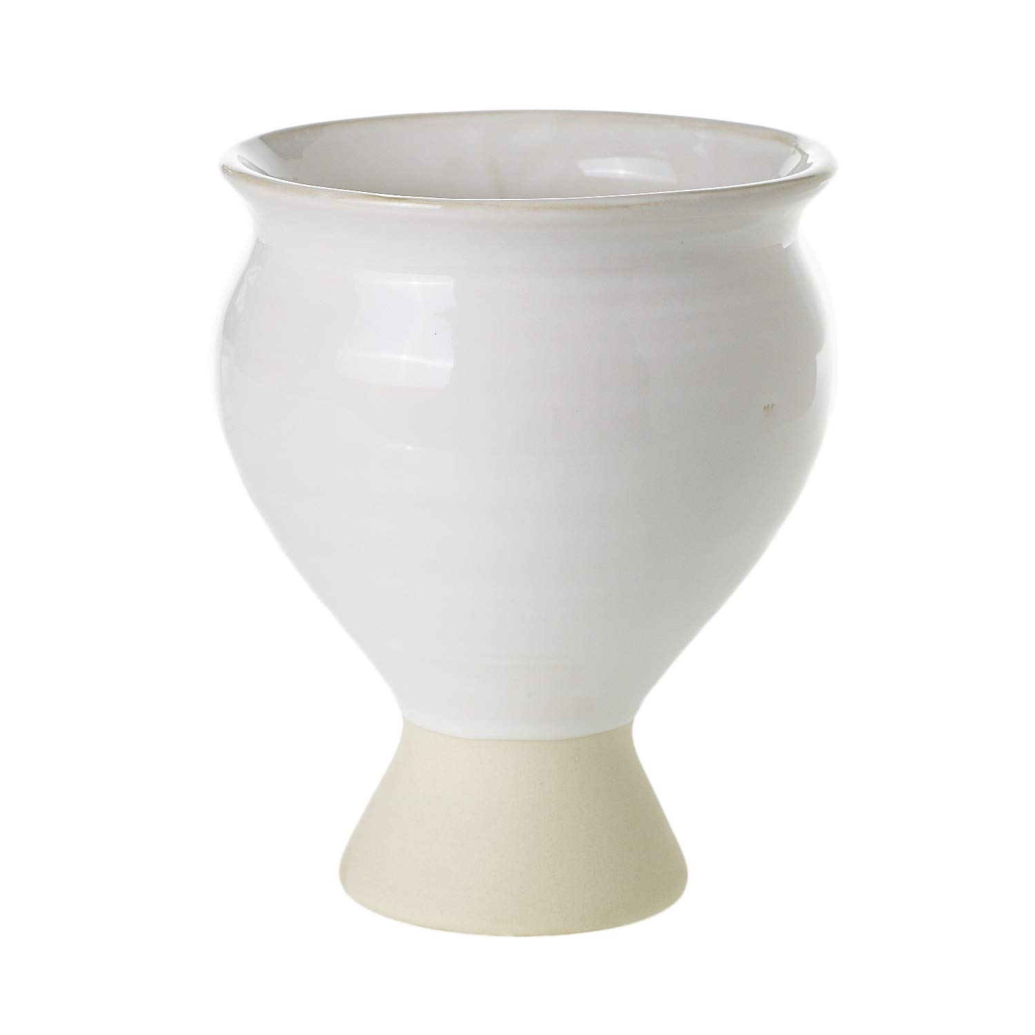 Magnolia Ceramic Vase - Modern Home & Office Decor | 5.5x7 Inch Indoor/Outdoor Planter for Weddings, Parties & Events | Elegant Floral Centerpiece for Living Room, Dining Table & Garden