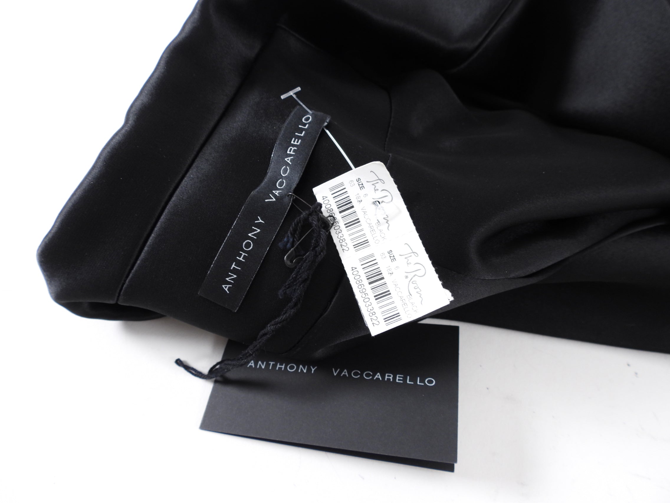 Anthony Vacarello Runway Black Satin Long Evening Coat - Elegant Formal Wear for Women's Night Out, Gala & Special Occasions