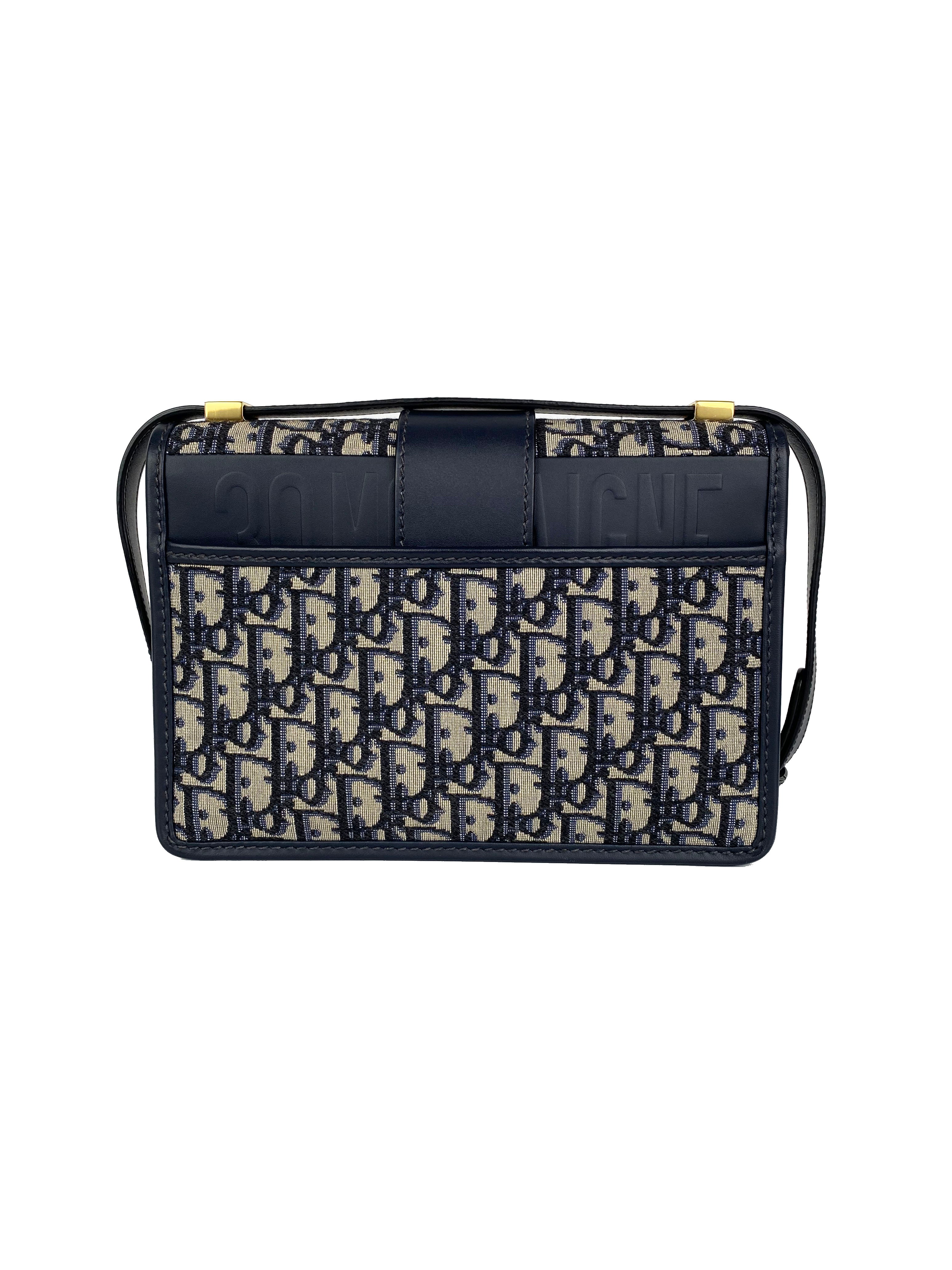 Dior Blue Oblique Jacquard 30 Montaigne Bag - Luxury Designer Handbag for Women | Perfect for Work, Travel & Special Occasions