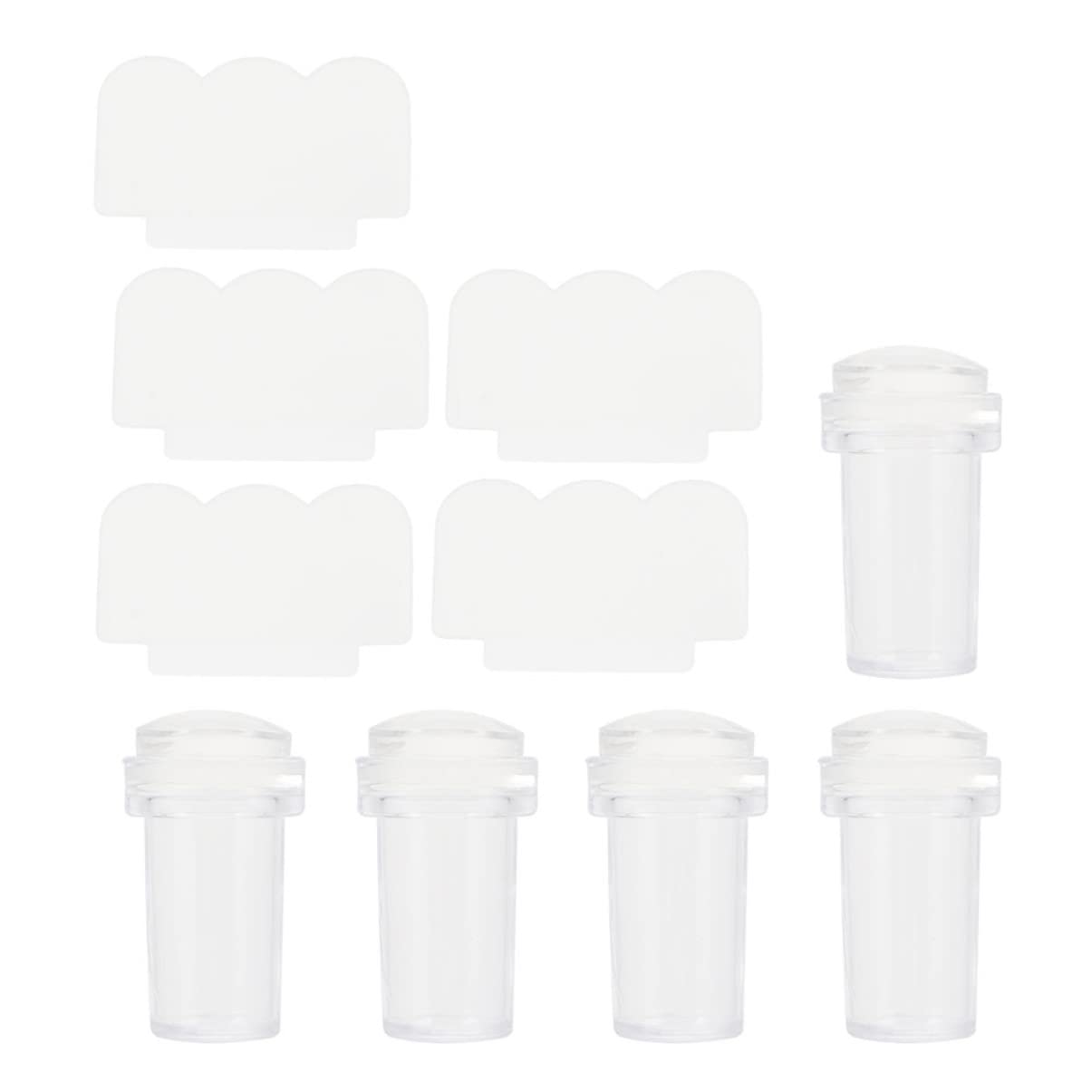 Beaupretty 15 Sets Nail Stamp Kit with Scraper & Silicone Heads - Nail Art Stamping Tools for Manicure, Portable Nail Stamper & Seal Kit - Perfect for DIY Nail Designs at Home or Salon