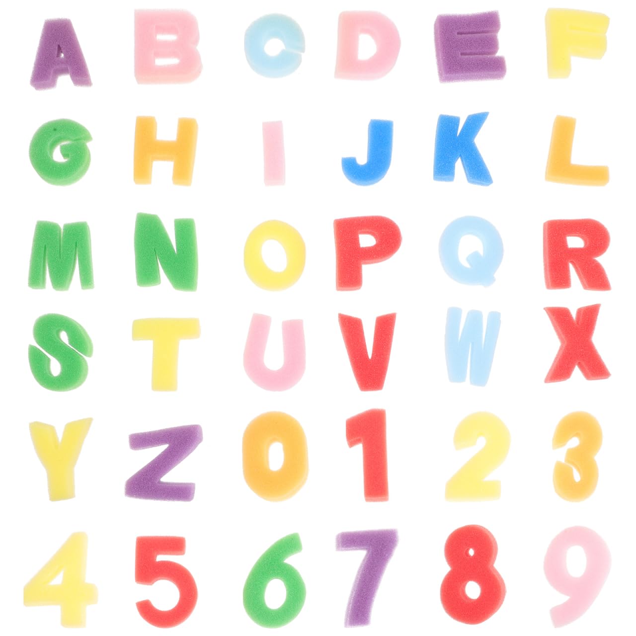 Foam Alphabet & Number Stamps Kit - A-Z Letters & 0-9 Sponge Stamps for DIY Painting, Graffiti, Scrapbooking & Card Making - Reusable Stamping Tools for Kids & Adults