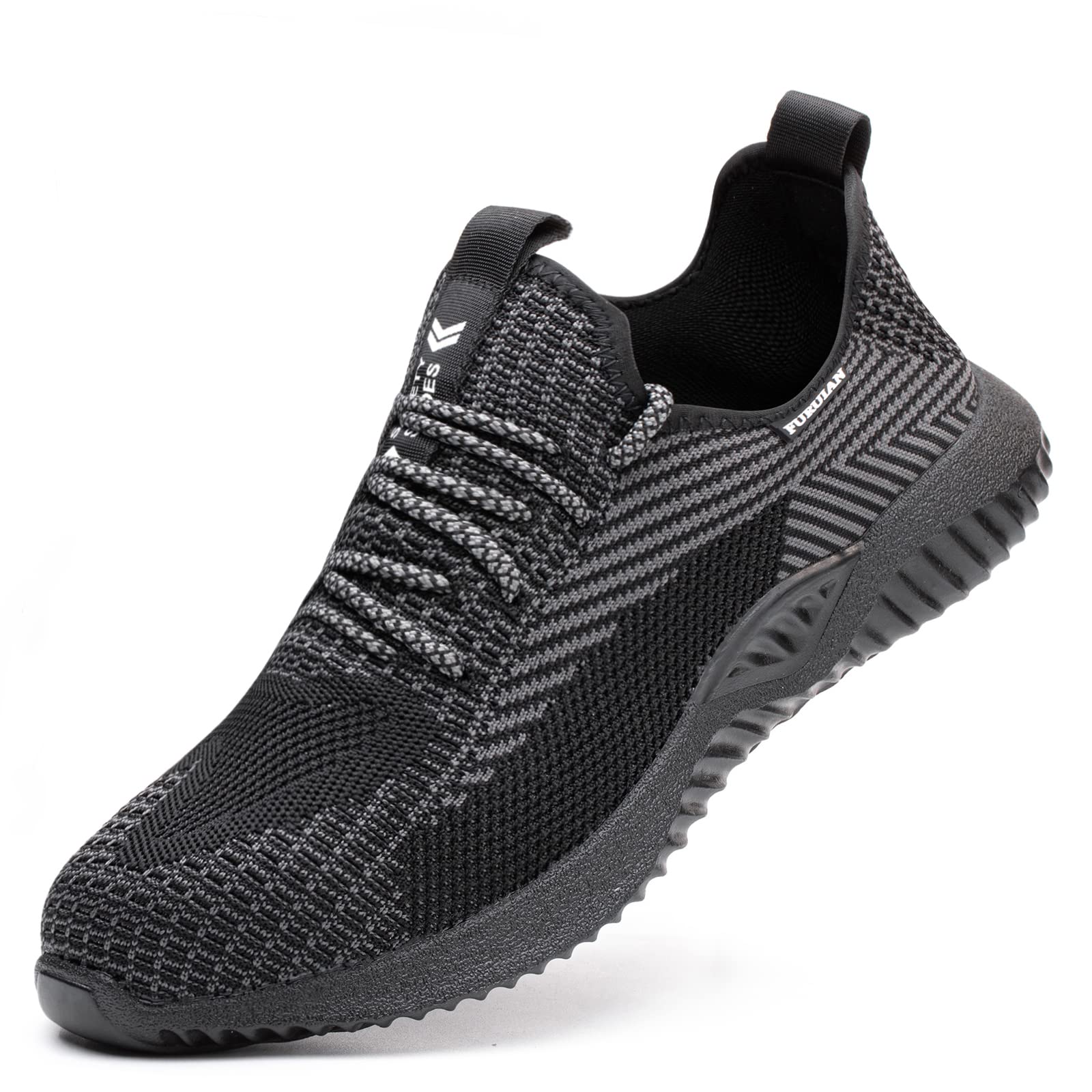 Steel Toe Shoes for Men & Women - Non-Slip Safety Work Sneakers for Warehouse, Construction & Industrial Use - Comfortable & Durable Work Shoes for Heavy Duty Jobs