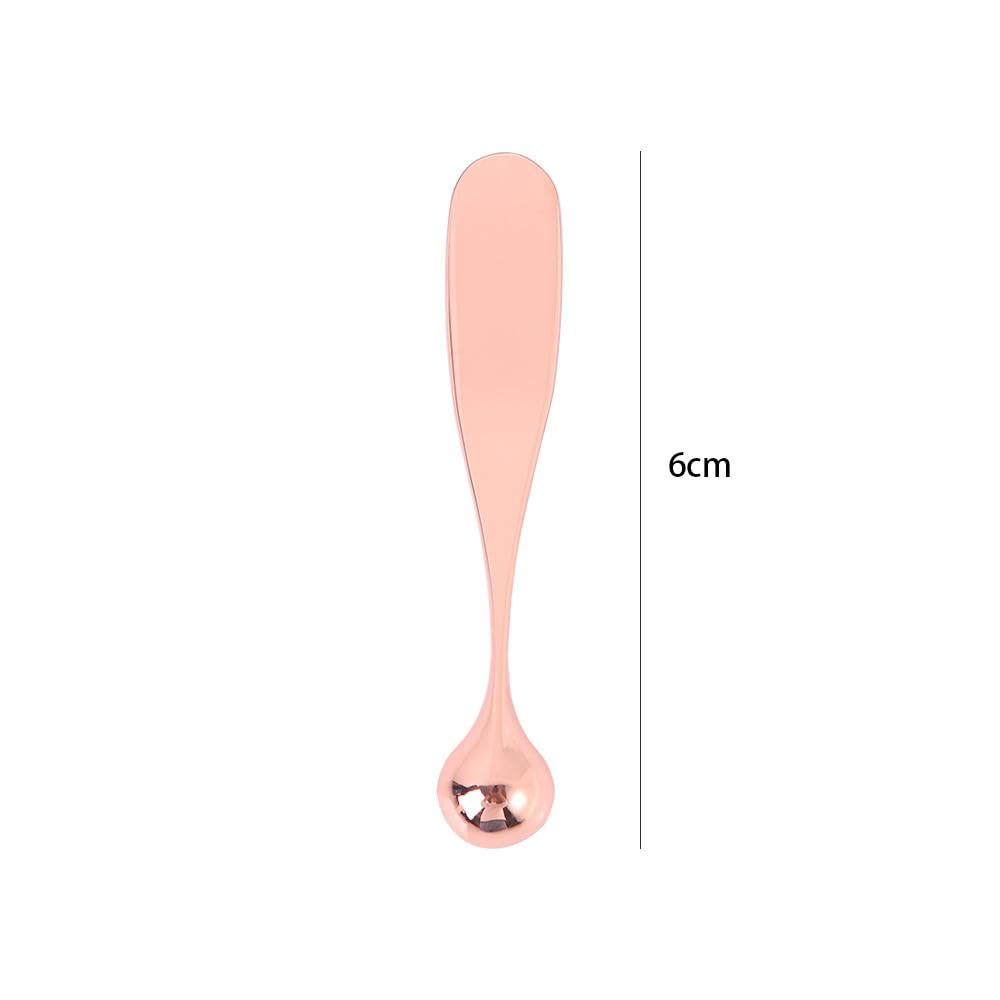 Rose Gold Metal Eye Cream Applicator & Massage Roller - Anti-Wrinkle Eye Care Tool for Women, DIY Facial Spoon & Cosmetic Massage Stick | Perfect for Skincare Routine, Dark Circle Treatment & Puffiness Relief
