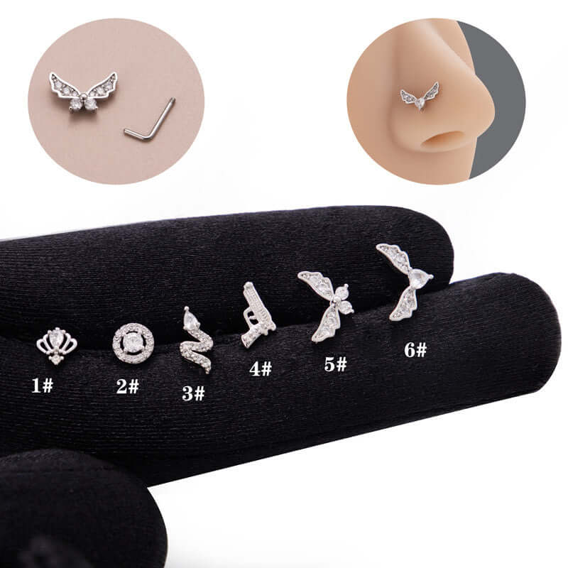 Hypoallergenic Animal Nose Ring Piercings for Sensitive Skin | BJ630 - Perfect for Cow, Bull, and Livestock Jewelry - Ideal for Farm Animals, Shows, and Veterinary Use