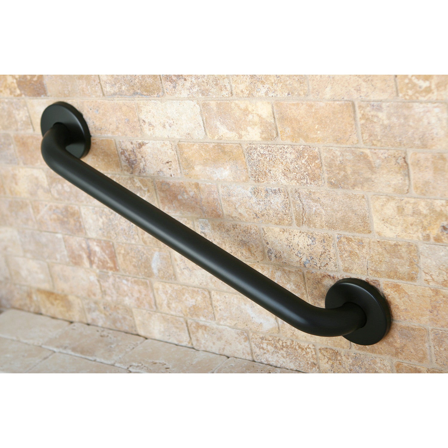 Americana Thrive In Place DR114185 18-Inch Stainless Steel Grab Bar, Oil Rubbed Bronze Finish - Bathroom Safety Handle for Seniors & ADA Compliance, Perfect for Showers & Toilets