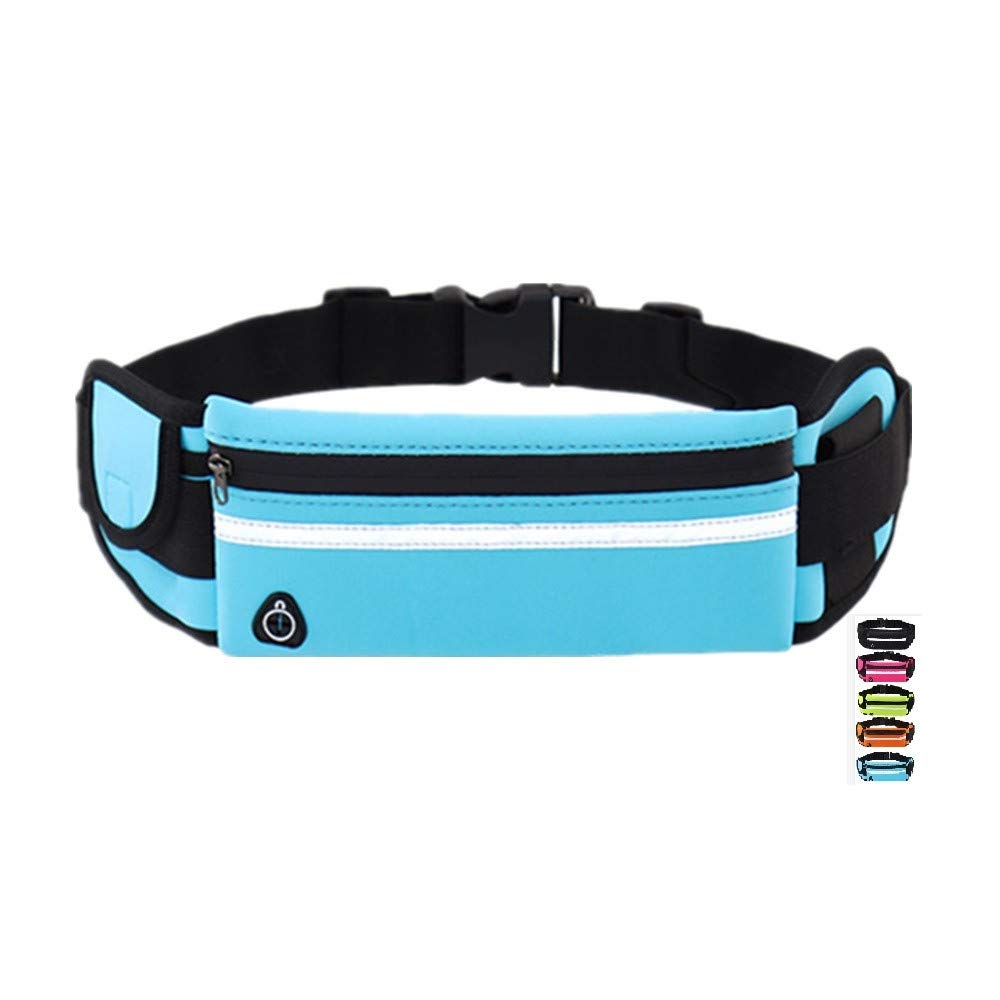 Ultra Light Slim Running Belt for iPhone & Android Phones - Fitness Workout Waist Pack for Men & Women - Perfect for Running, Cycling, Gym & Marathon Training
