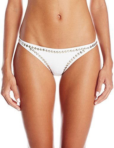 Norma Kamali Women's Stud Eric Bikini Bottom - High Waisted Swimwear for Women, Sexy Bikini Bottoms with Stud Details | Perfect for Beach Vacations, Pool Parties & Summer Getaways