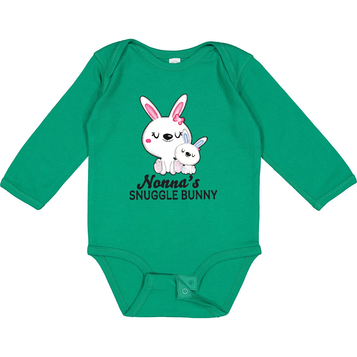 Inktastic Nonna's Snuggle Bunny Easter Long Sleeve Baby Bodysuit - Cute Easter Outfit for Infants & Toddlers - Perfect for Easter Photos, Family Gatherings & Spring Celebrations