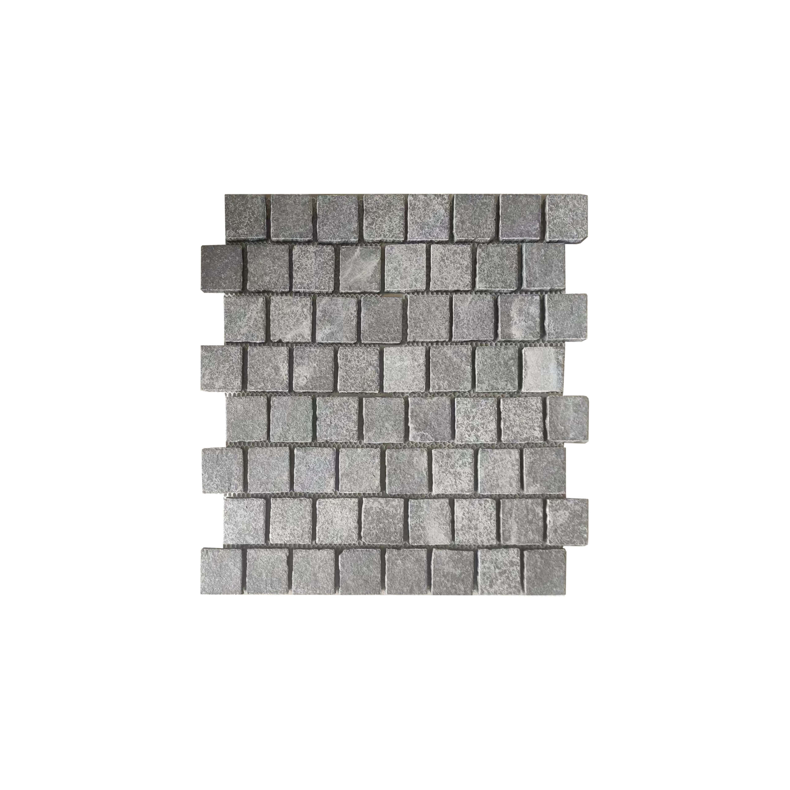 Premium Cobble Stone Net Back Stacked 90x90x20 Raven Black - Durable Outdoor Paving Stones for Patios, Walkways & Garden Landscaping