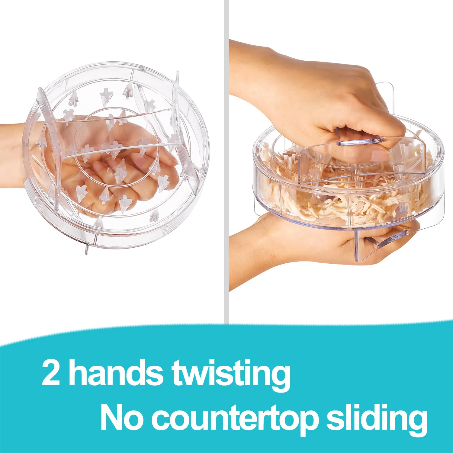 Premium Chicken Shredder Tool - Heavy Duty Meat Shredding Claws for Pulled Chicken, Beef & Pork | Perfect for Meal Prep, BBQ, Tacos & Pet Food (Dog/Cat) | Ergonomic Kitchen Gadget for Fast Shredding
