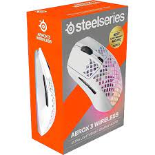 SteelSeries Aerox 3 Wireless Gaming Mouse - Ultra-Lightweight, 200+ Hour Battery Life, Water Resistant - Perfect for FPS, MOBA & Esports Gaming