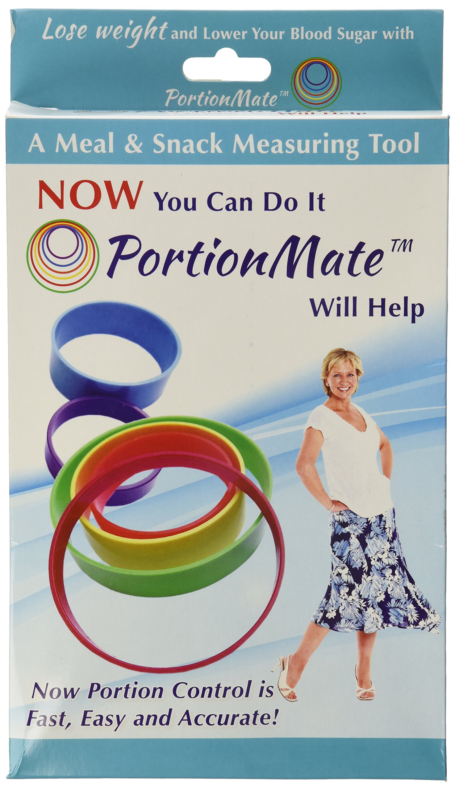 PortionMate - Meal Portion Control Rings for Weight Loss & Healthy Eating | Nutrition Measuring Tool for Dieting, Meal Prep & Portion Management | Perfect for Home, Office & Travel Use