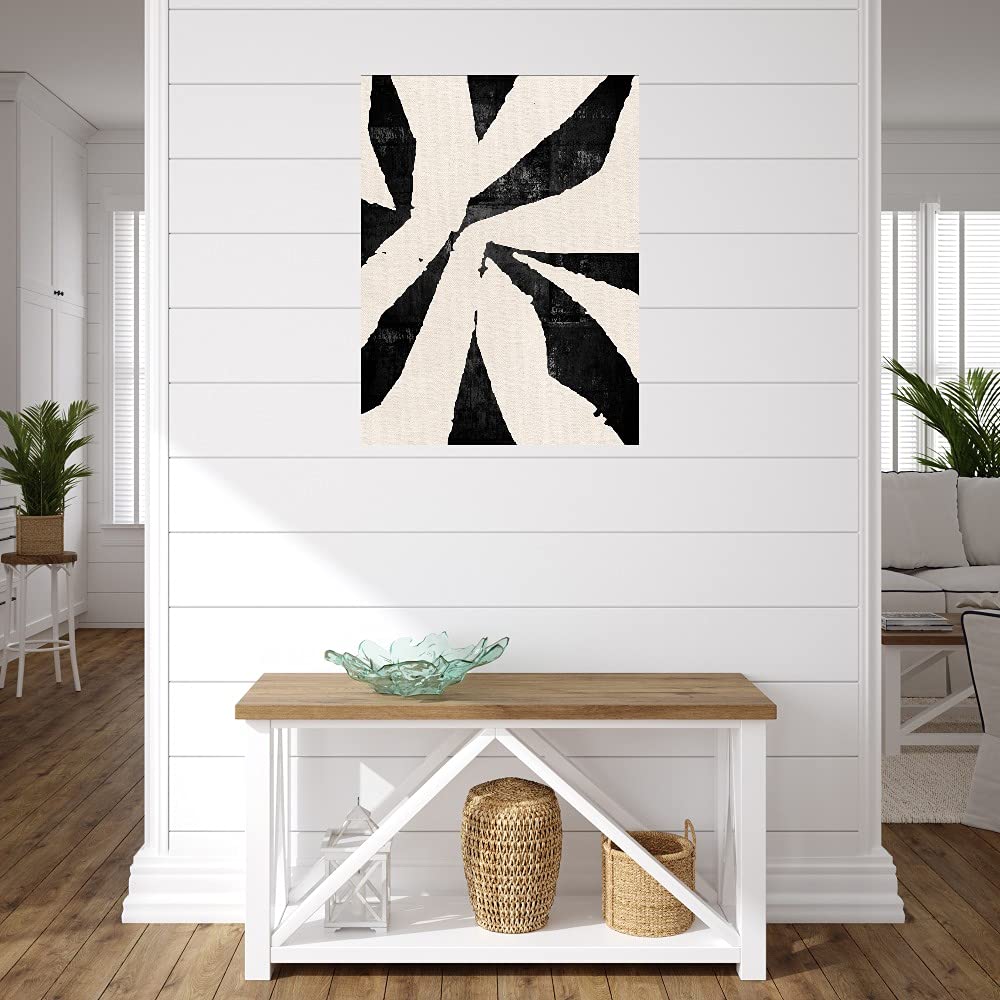 Black Star Canvas Wall Art by Nikki Chu - Modern Fine Art Print for Living Room, Bedroom, Office Decor - 24x32 Inches Ready to Hang - Perfect for Home, Kitchen, Bathroom & Dining Room Wall Decor