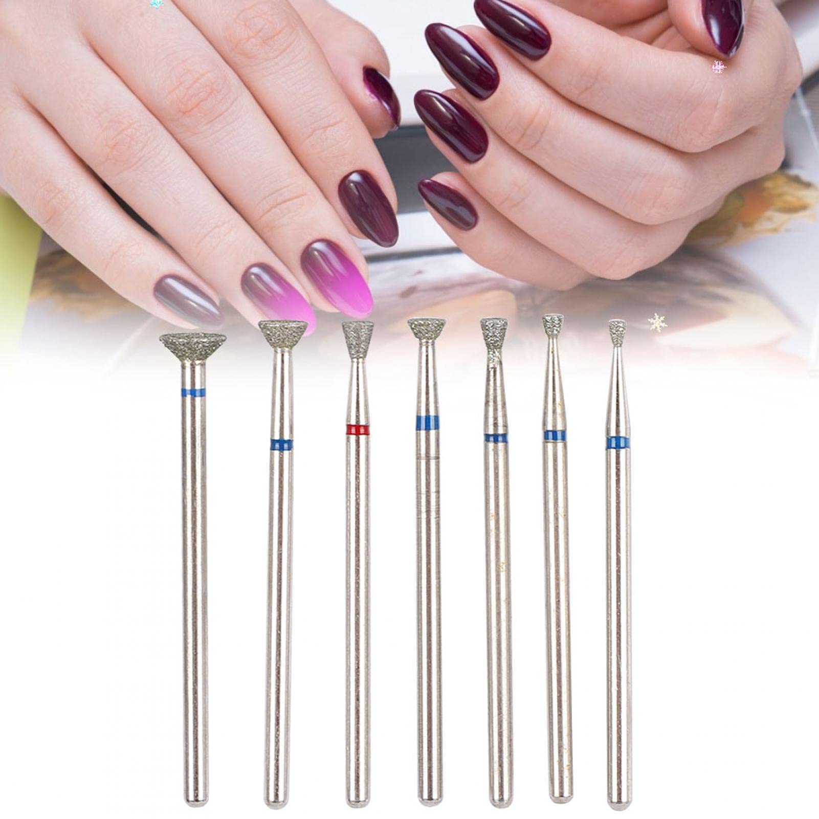 6pcs Professional Nail Drill Bits Set for Electric Manicure - Cone, Sealing, Sanding, Polishing & Cuticle Bits | Perfect for Salon & Home Nail Care, Pedicure & DIY Nail Art (#3)