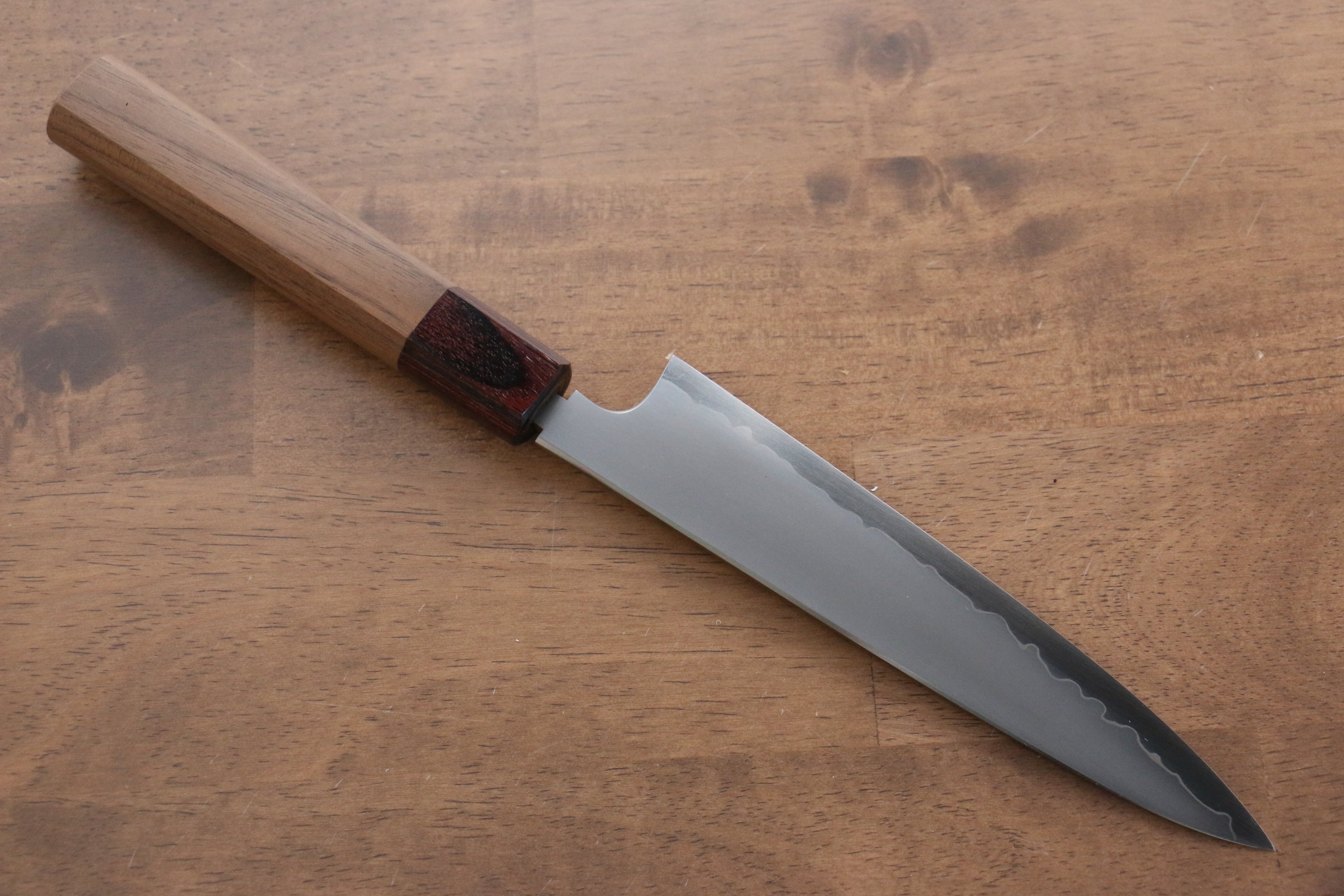 Premium SG2 Steel Petty Utility Knife 165mm with Walnut Handle - Japanese Kitchen Knife for Precision Slicing, Dicing & Garnishing - Perfect for Chefs & Home Cooks