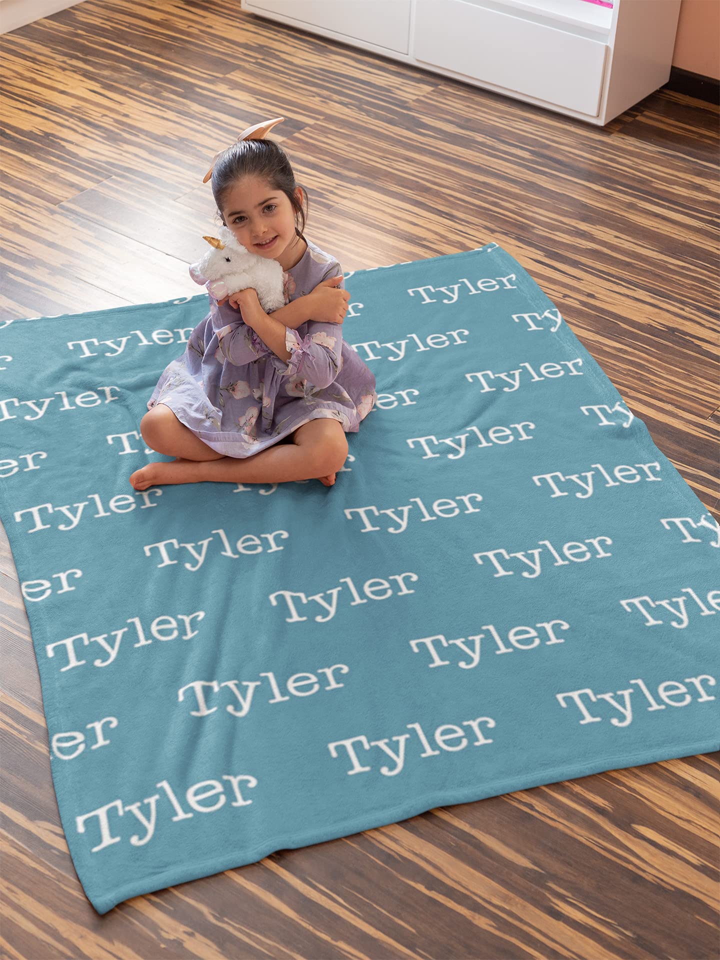 Personalized Baby Blanket with Name - Custom Kids & Adult Blanket for Newborn Boys & Girls - Soft Gift for Birthdays, Showers & Special Occasions - Perfect for Nursery, Travel & Cuddling