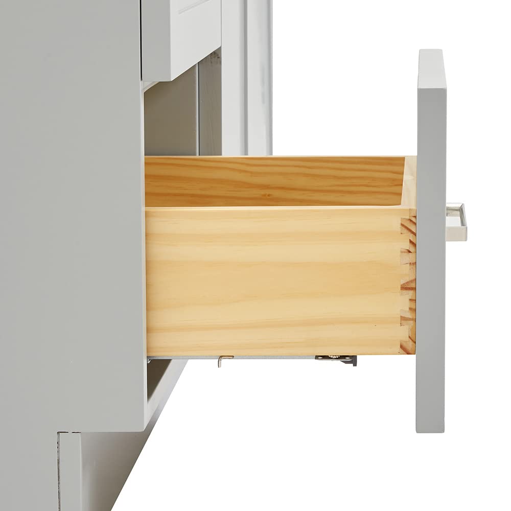 ARIEL Hamlet 43-inch Right Offset Oval Bathroom Vanity with 1.5