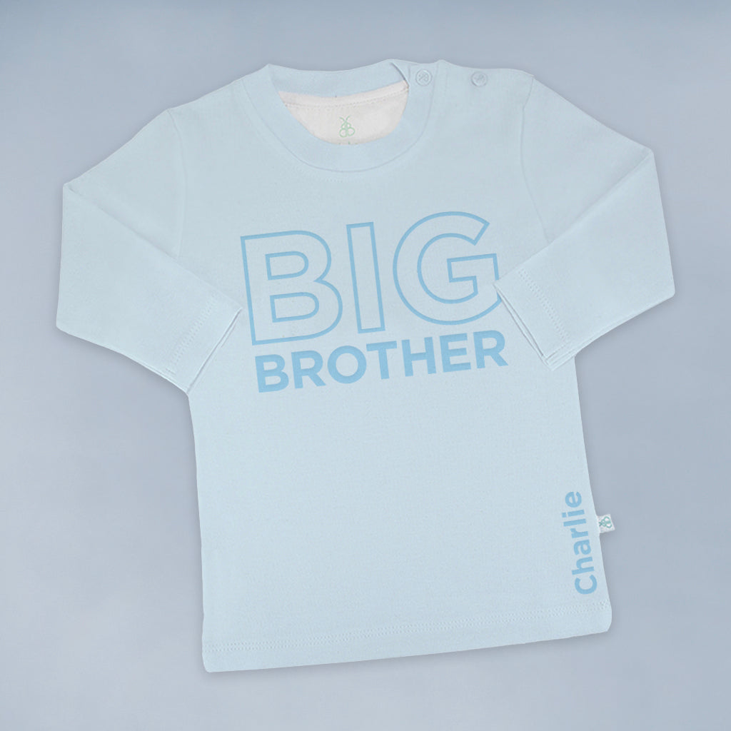 Custom Big Brother T-Shirt with Bernard Bear Design - Perfect for Family Matching Outfits & Sibling Gifts