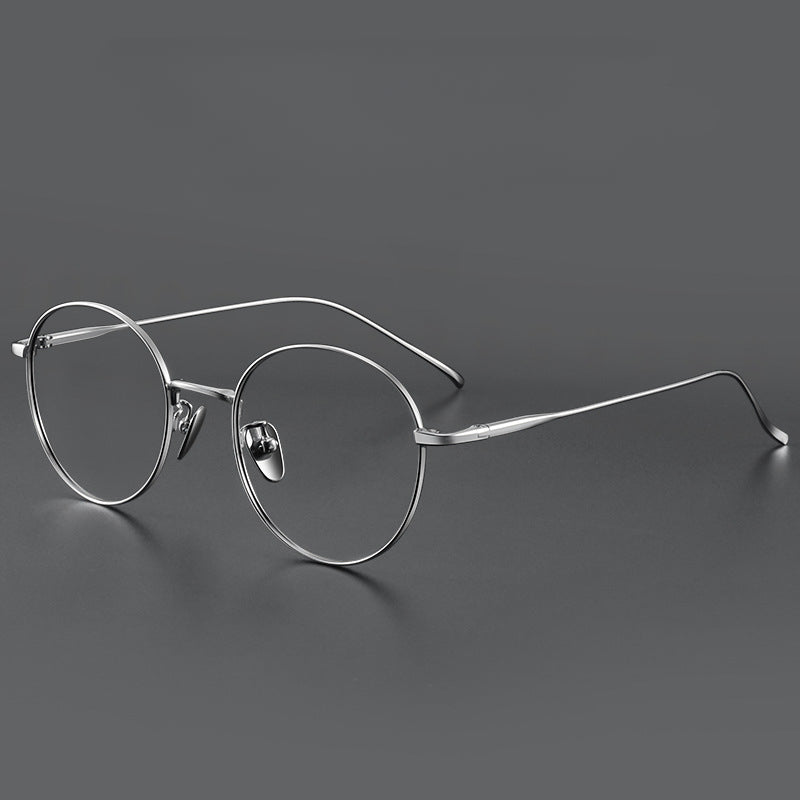 Vintage Titanium Round Eyeglasses Frames ST1644 - Lightweight Retro Eyewear for Men & Women - Perfect for Reading, Fashion, and Everyday Use