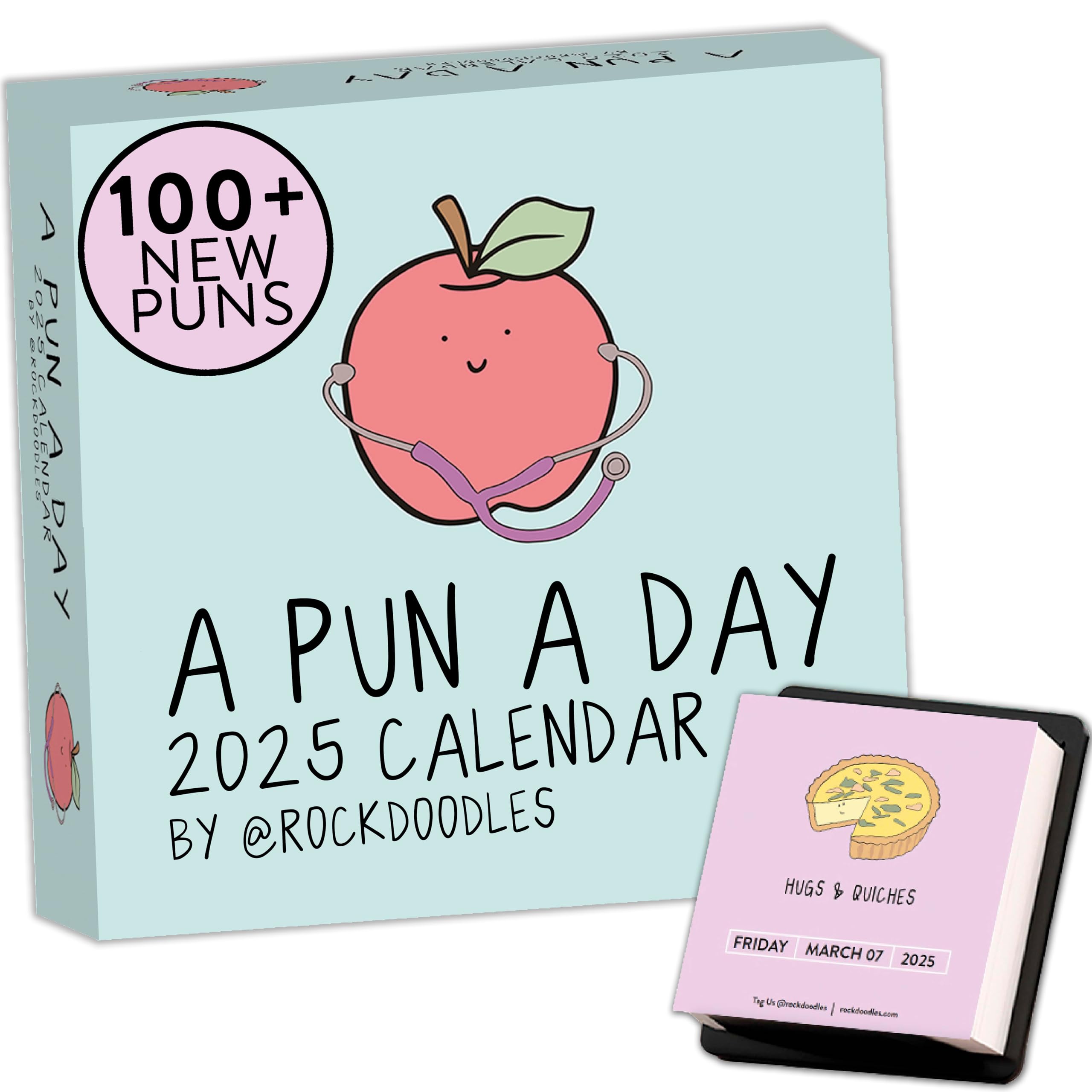 2025 Punny Daily Desk Calendar | Funny Office & Home Day-to-Day Tear-Off Calendar with Dad Jokes & Daily Puns | Perfect for Work Desks, Home Offices, Gifts & Daily Motivation (2025 Planner)