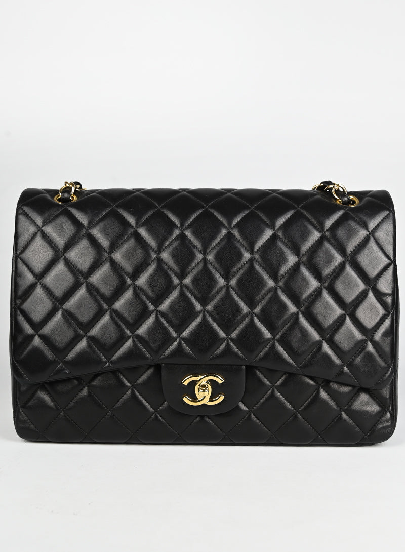 Chanel Timeless Jumbo Black Leather Handbag - Luxury Designer Tote Bag for Women, Perfect for Work, Travel & Evening Events