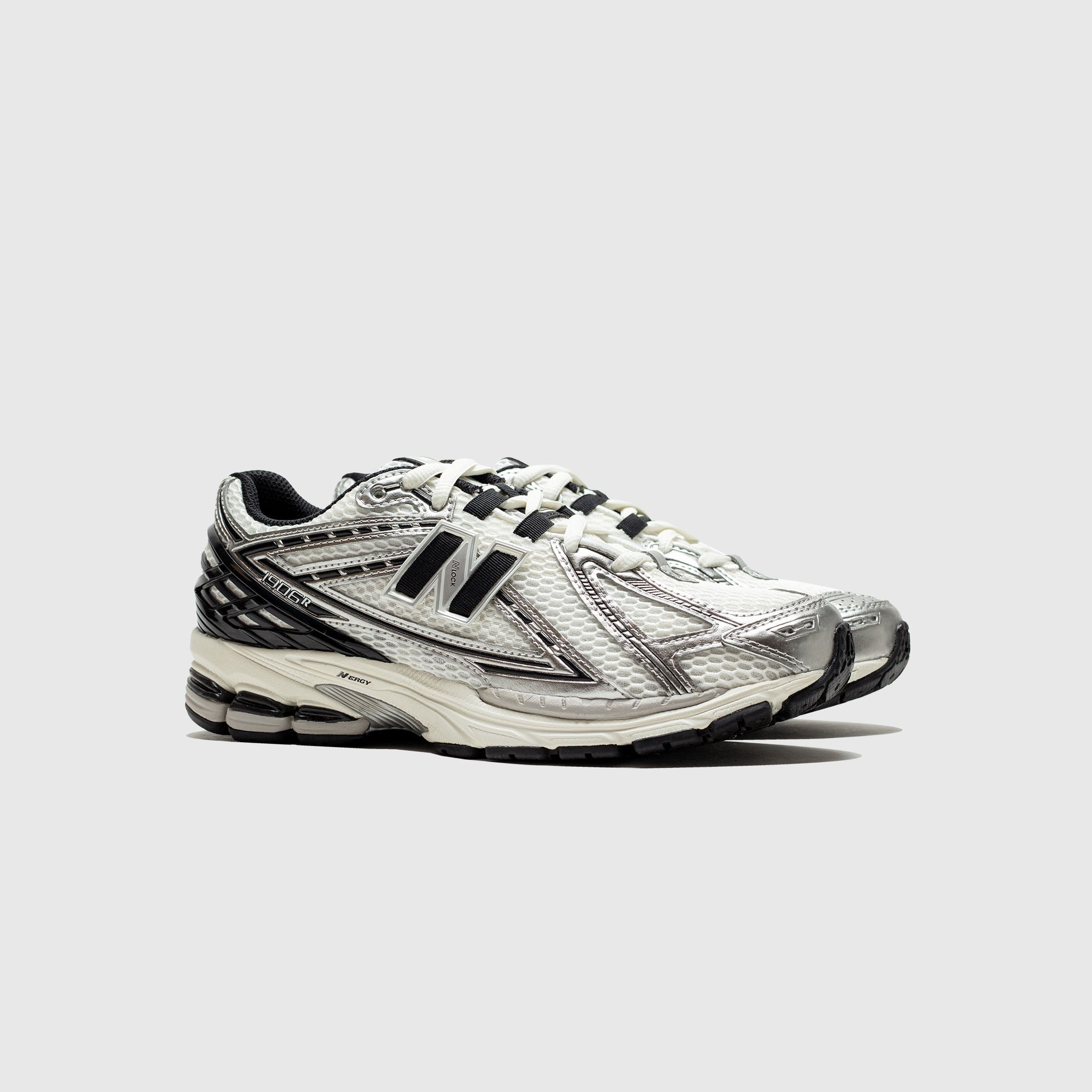 M1906RER Silver & Black Running Shoes - Lightweight Breathable Athletic Sneakers for Men & Women | Perfect for Jogging, Gym Workouts, and Daily Wear
