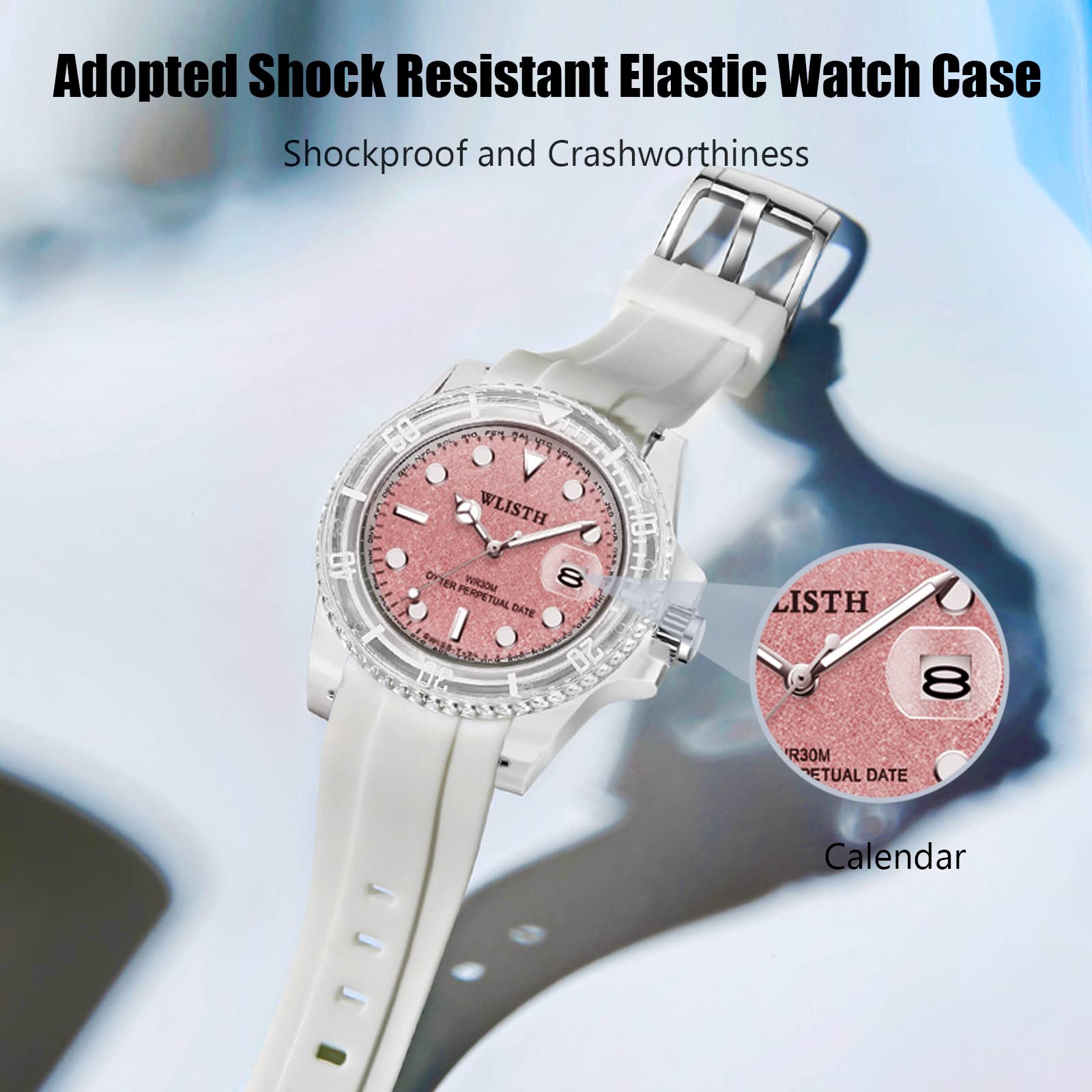 RORIOS Women's Waterproof Analog Watch - Fashion Sport Watch for Running & Swimming