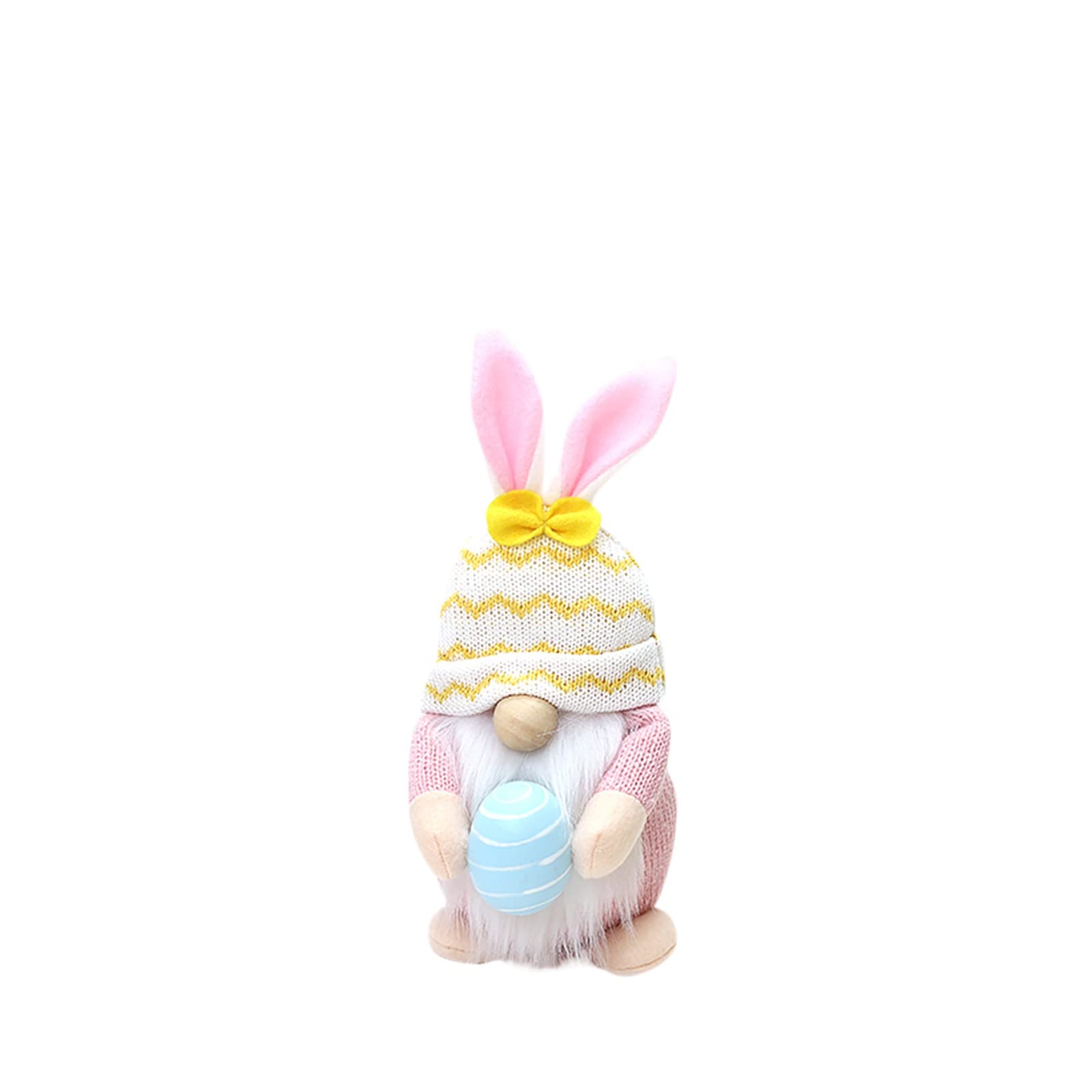 Creative Spring Gnome Decor - Easter Gnomes with Rabbit & Eggs, Bunny Gnome Ornaments, Faceless Plush Doll for Easter Gifts (Kids/Women/Men) - Desktop Dwarf Figurines for Indoor Home & Spring Decor | Perfect for Easter Basket Stuffers, Mantel Displays, and Seasonal Table Centerpieces