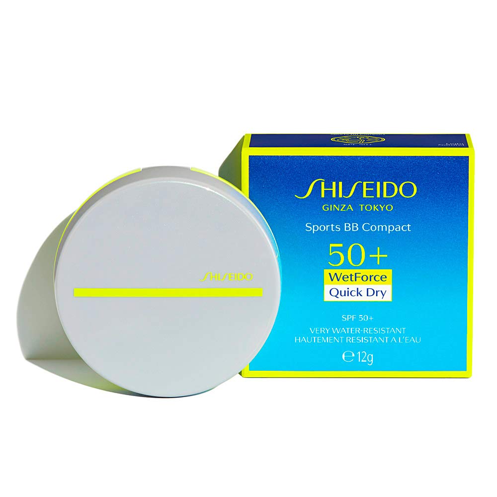 Shiseido SUN SPORTS BB COMPACT MD - SPF 50+ PA++++ Sunscreen & Foundation for Active Outdoor Lifestyles | Water-Resistant, Lightweight Coverage for Sports, Beach & Daily Protection