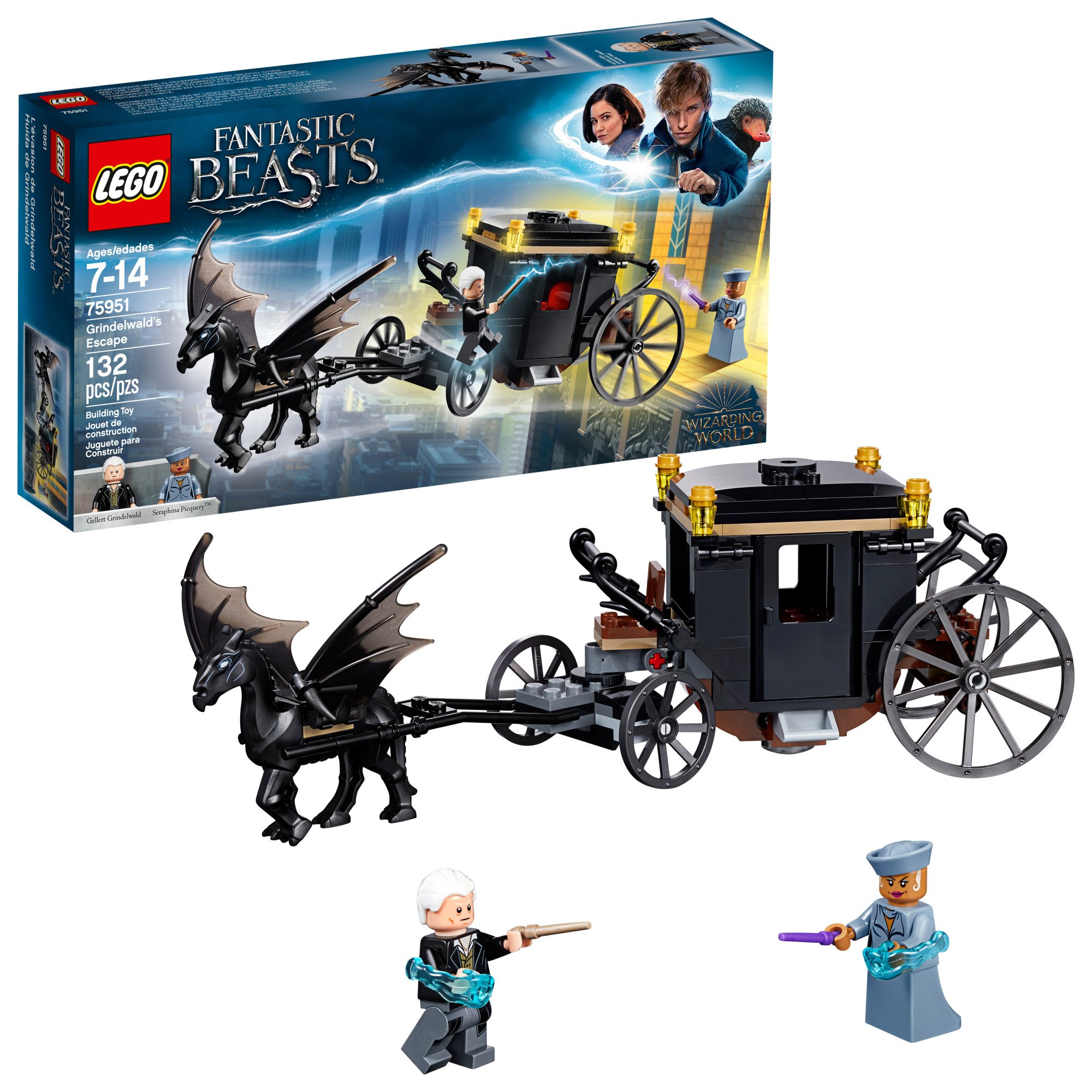 LEGO Fantastic Beasts: The Crimes of Grindelwald 75951 Building Kit - 132-Piece Grindelwald's Escape Set | Collectible Harry Potter Wizarding World Toy for Kids & Adults | Perfect for Play, Display & Gift Giving