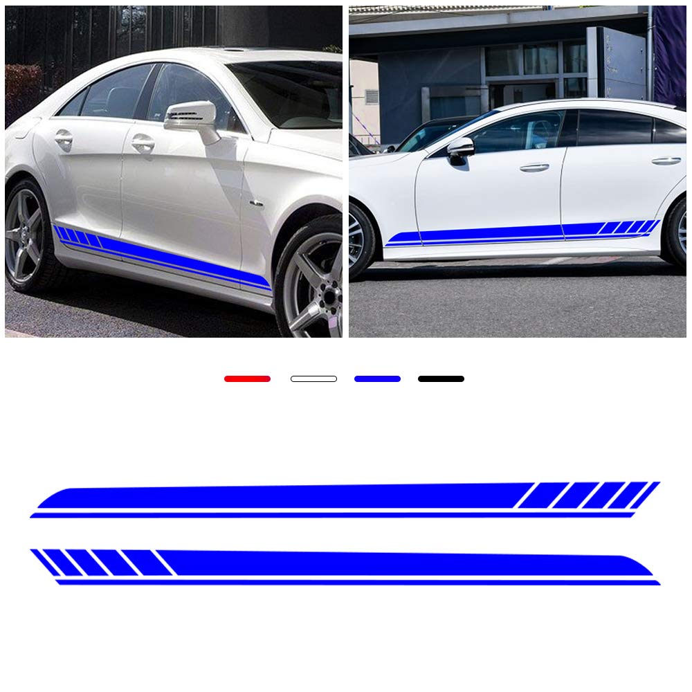 Custom Fit Chrysler Hybrid PT Cruiser Pacifica Sebring Body Side Stripe Decals - 2pcs Car Stickers for Side Door & Bumper - Perfect for Car Customization & Personalization - Ideal for Car Shows, Street Racing & Vehicle Branding