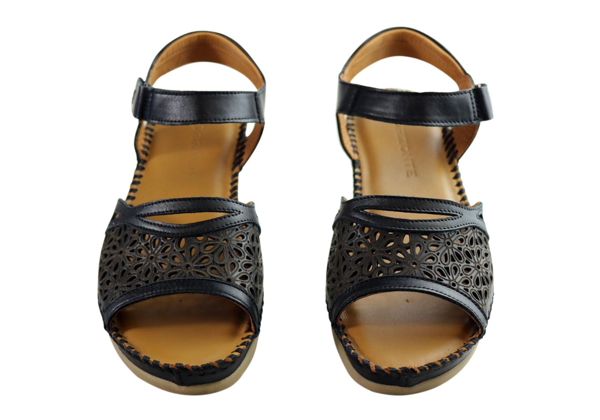 Orizonte Noble Women's European Comfortable Leather Sandals - Stylish Summer Walking Shoes for Beach, Vacation & Casual Outings
