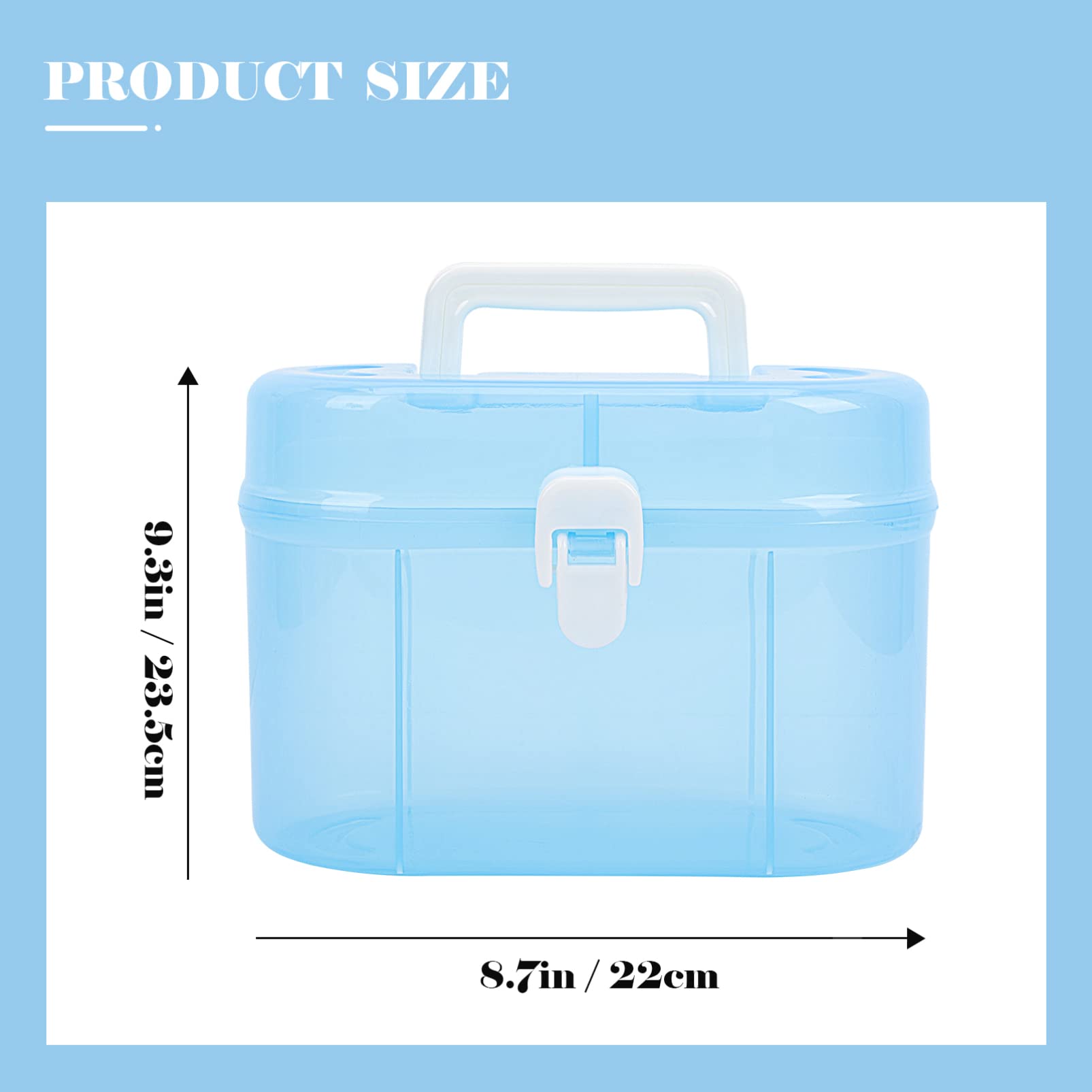 Double Layer Suitcase Toy Storage Box - Desktop Organizer for Kids Toys, Crafts & Office Supplies | Perfect for Home, School & Travel Organization