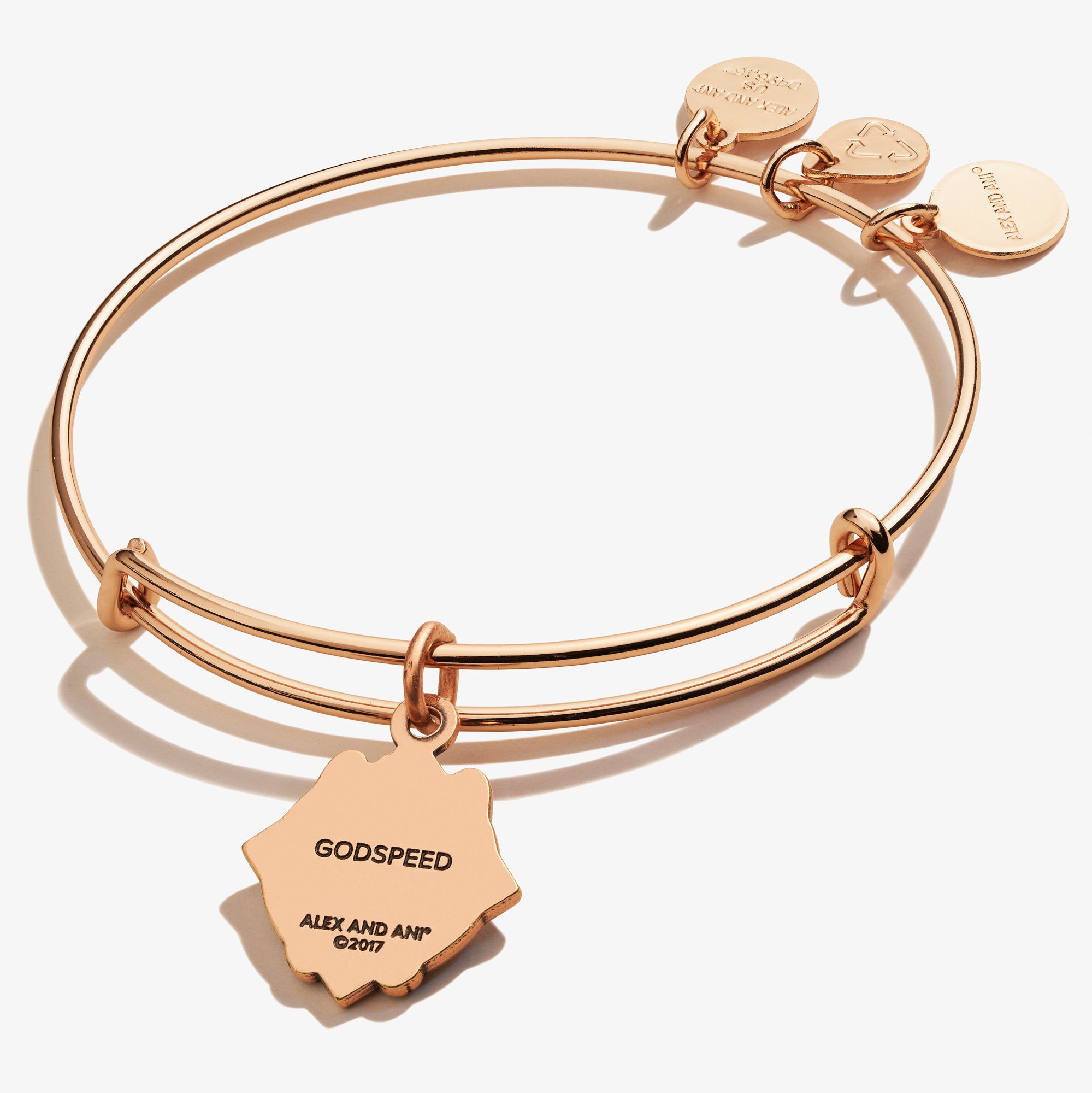 Godspeed Charm Bangle - Elegant Adjustable Bracelet for Women | Perfect for Everyday Wear, Gifts & Spiritual Protection
