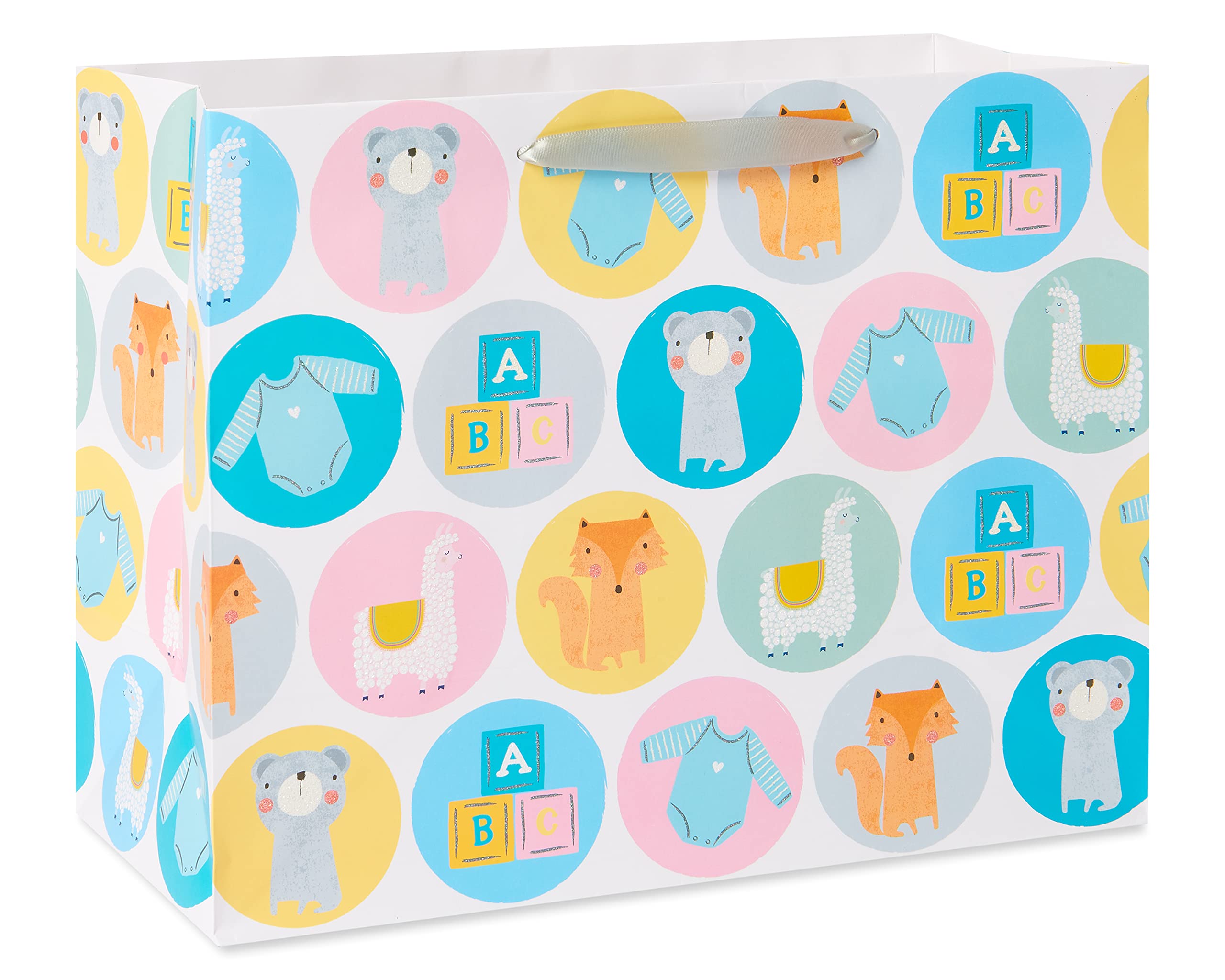 American Greetings 13-Inch Large Gift Bags Bundle (6-Pack) - Perfect for Birthdays, Baby Showers, Congratulations & All Special Occasions - Great for Party Favors, Holiday Gifts & Event Decorations