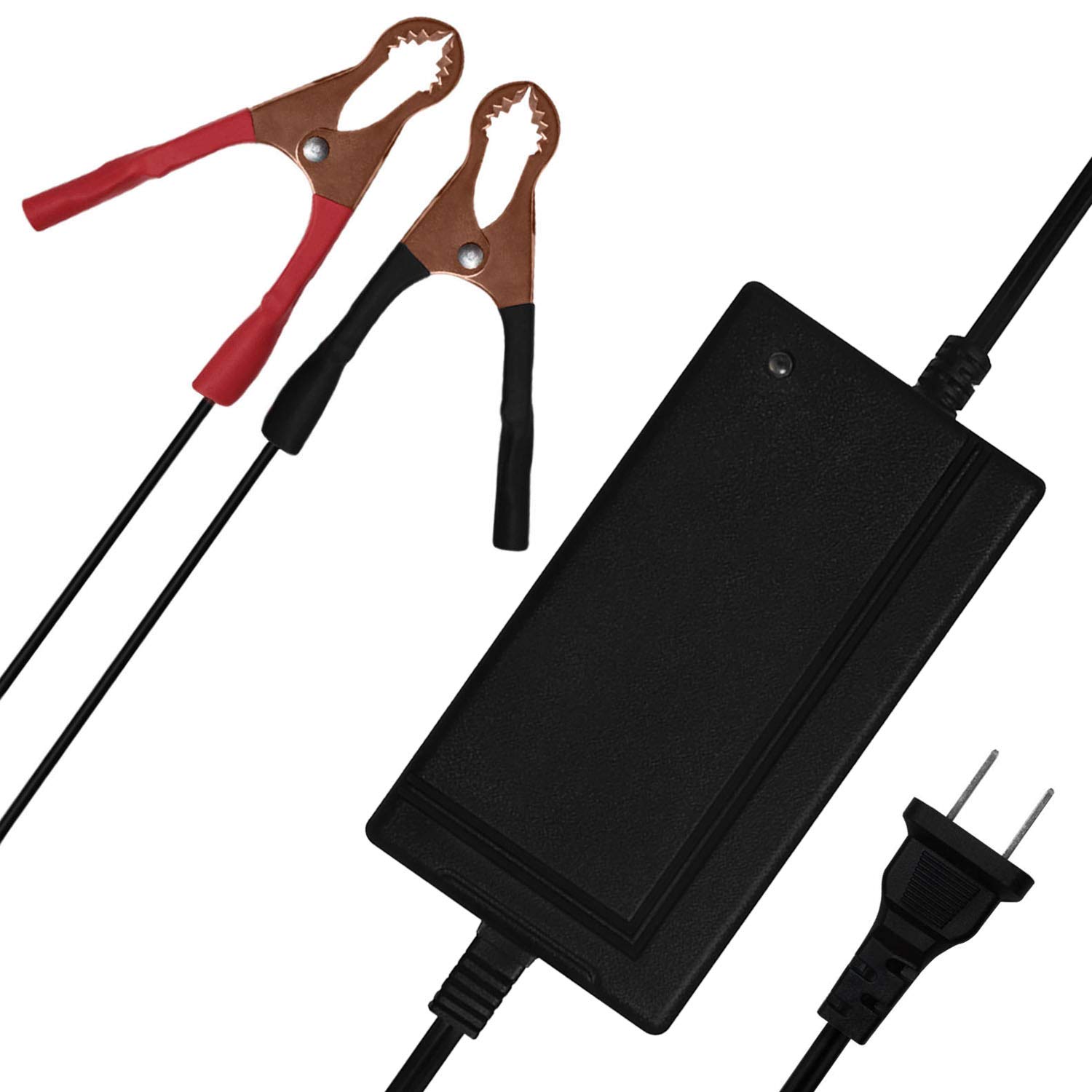 Mighty Max 12V 4A Battery Charger & Maintainer - Compatible with 35AH Pride Quantum Dynamo Batteries | Perfect for Golf Carts, Mobility Scooters & Power Wheelchairs