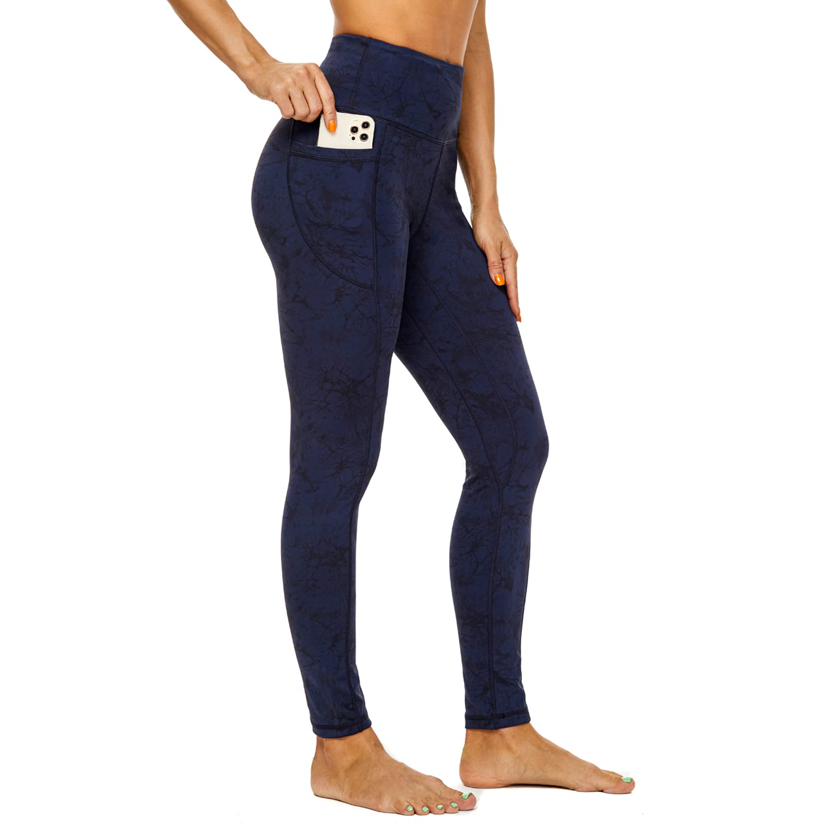 CCKO High Waisted Yoga Pants for Women with Pockets - Stretchy Workout Leggings with Tummy Control - Perfect for Gym, Running & Everyday Wear