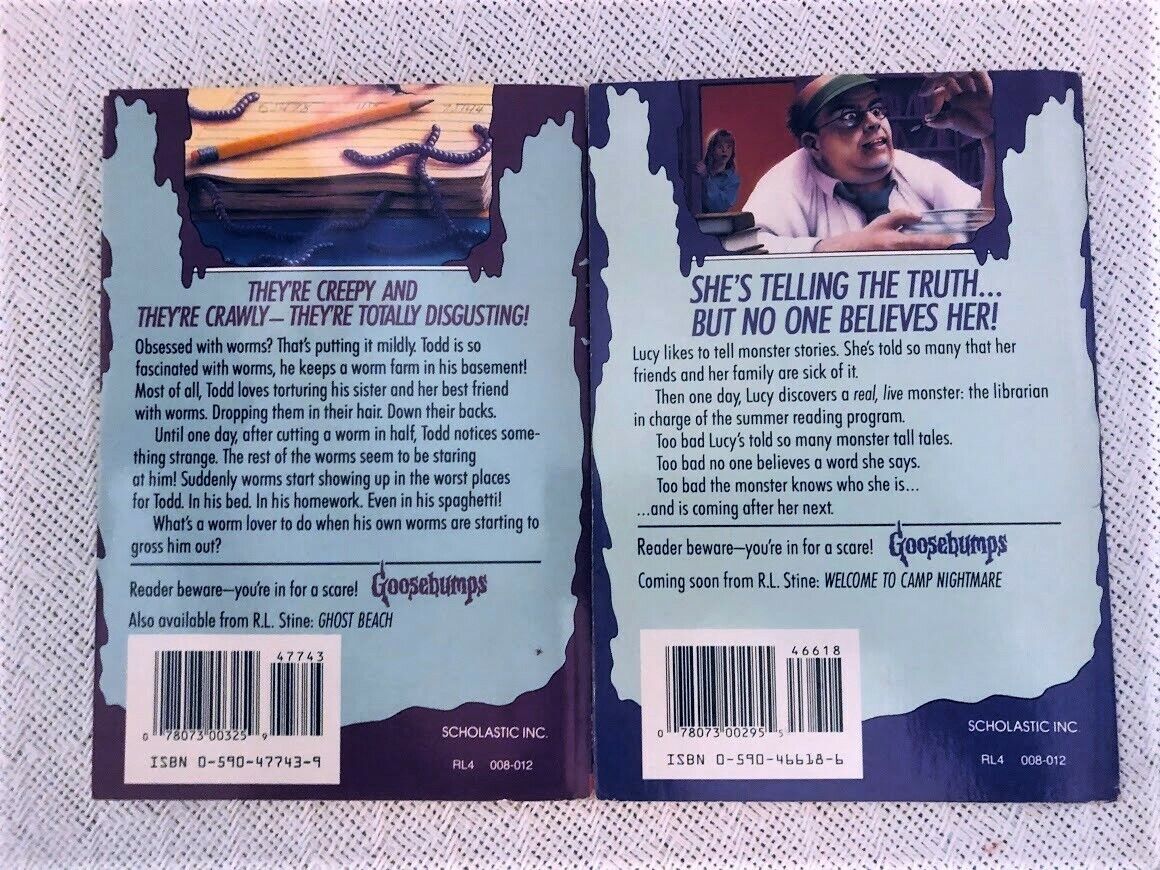 Set of 2 Goosebumps Books by R.L. Stine - Classic Horror Novels for Kids & Teens - Perfect for Halloween Reading & Scary Story Collections