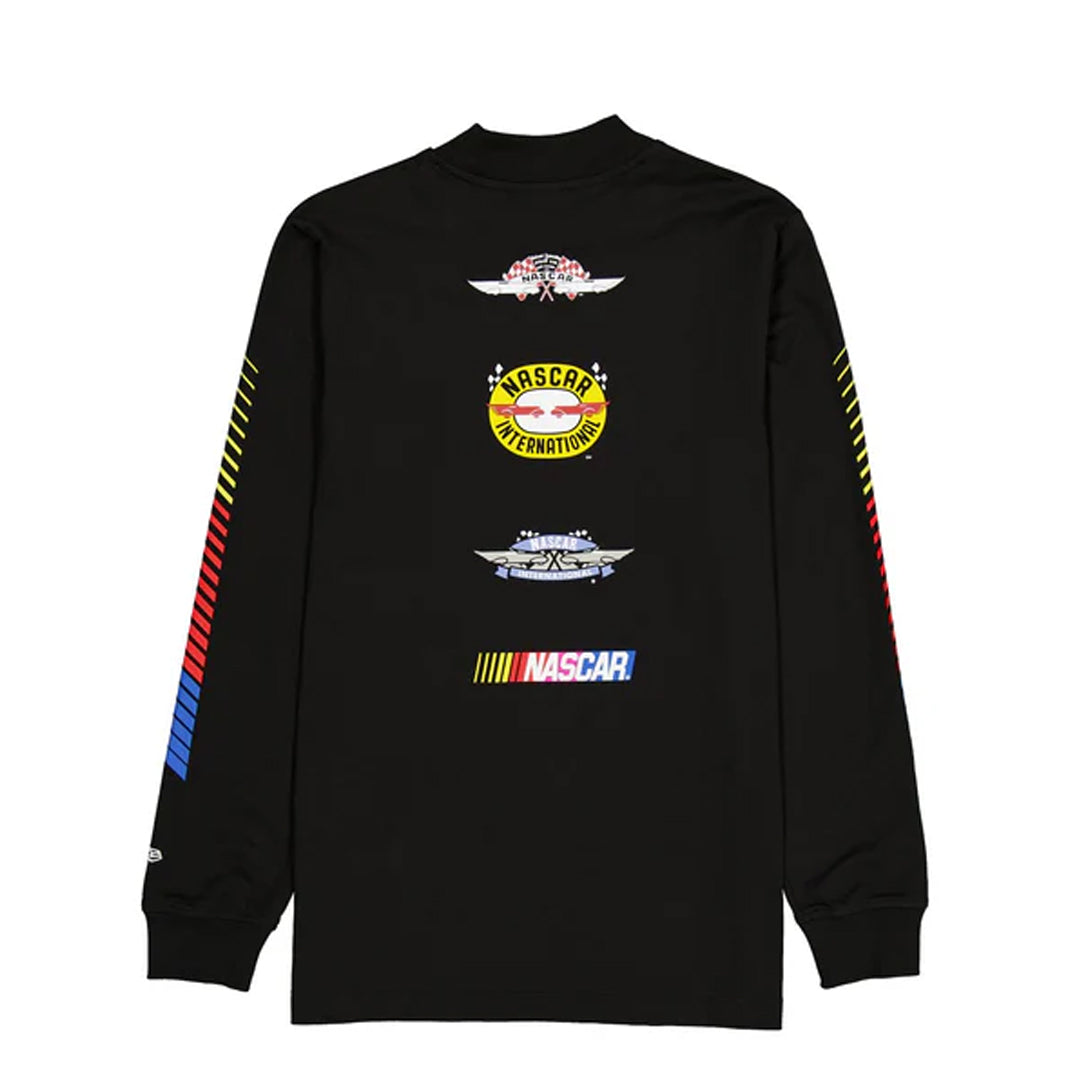 NASCAR Modern Speed Black Long Sleeve Shirt for Men - Comfortable Racing Tee for NASCAR Fans, Casual Wear & Sports Events