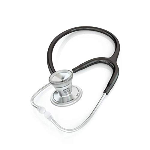 MDF797T11 ProCardial Cardiology Stethoscope - Lightweight Titanium Dual Head Stethoscope for Adults with Black Tube & Silver Chestpiece | Perfect for Doctors, Nurses, and Medical Professionals in Hospitals & Clinics