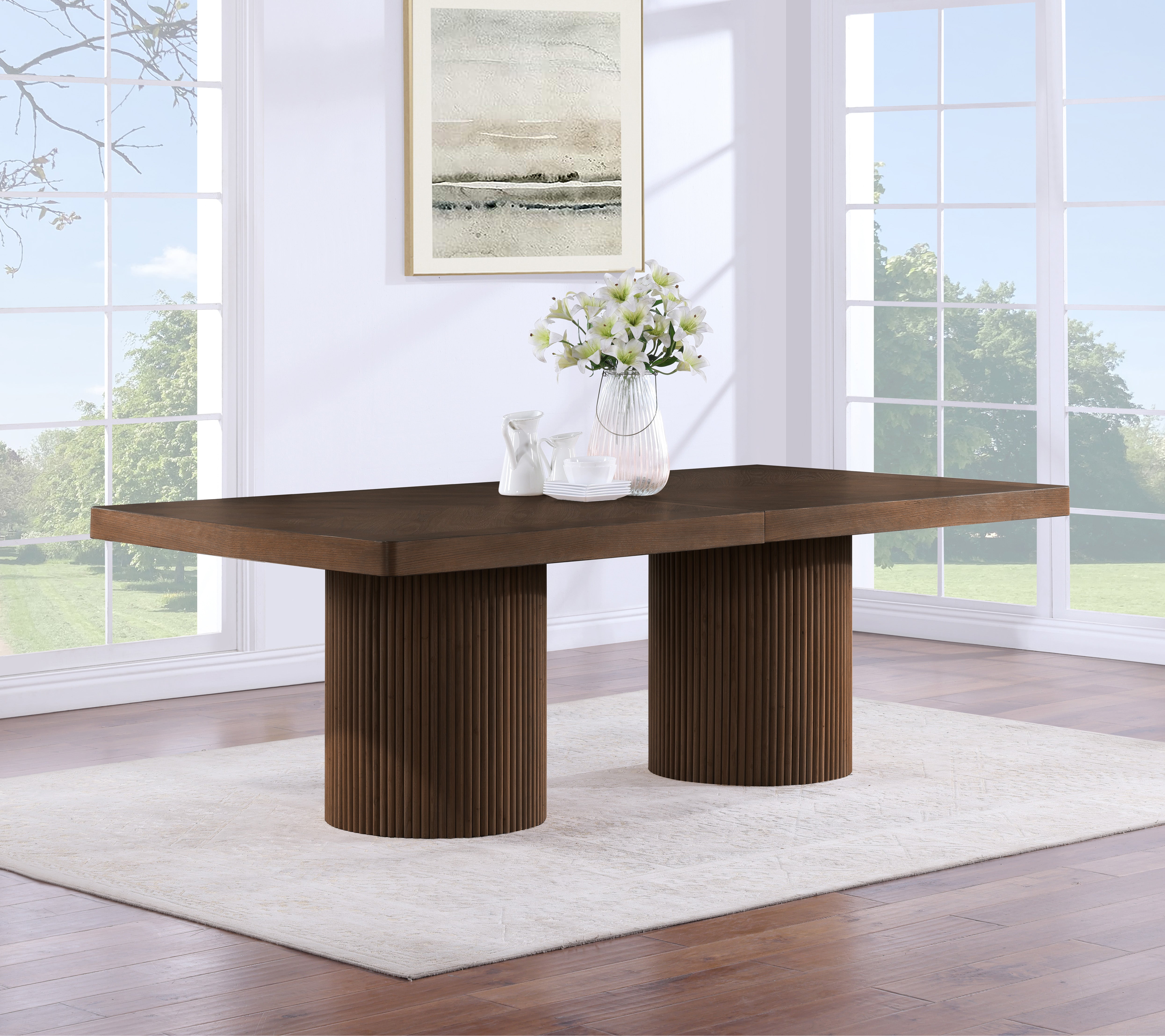 Belinda Dining Table - Modern Wooden Dining Table Set (3-Piece) for Home, Kitchen, and Restaurant Use