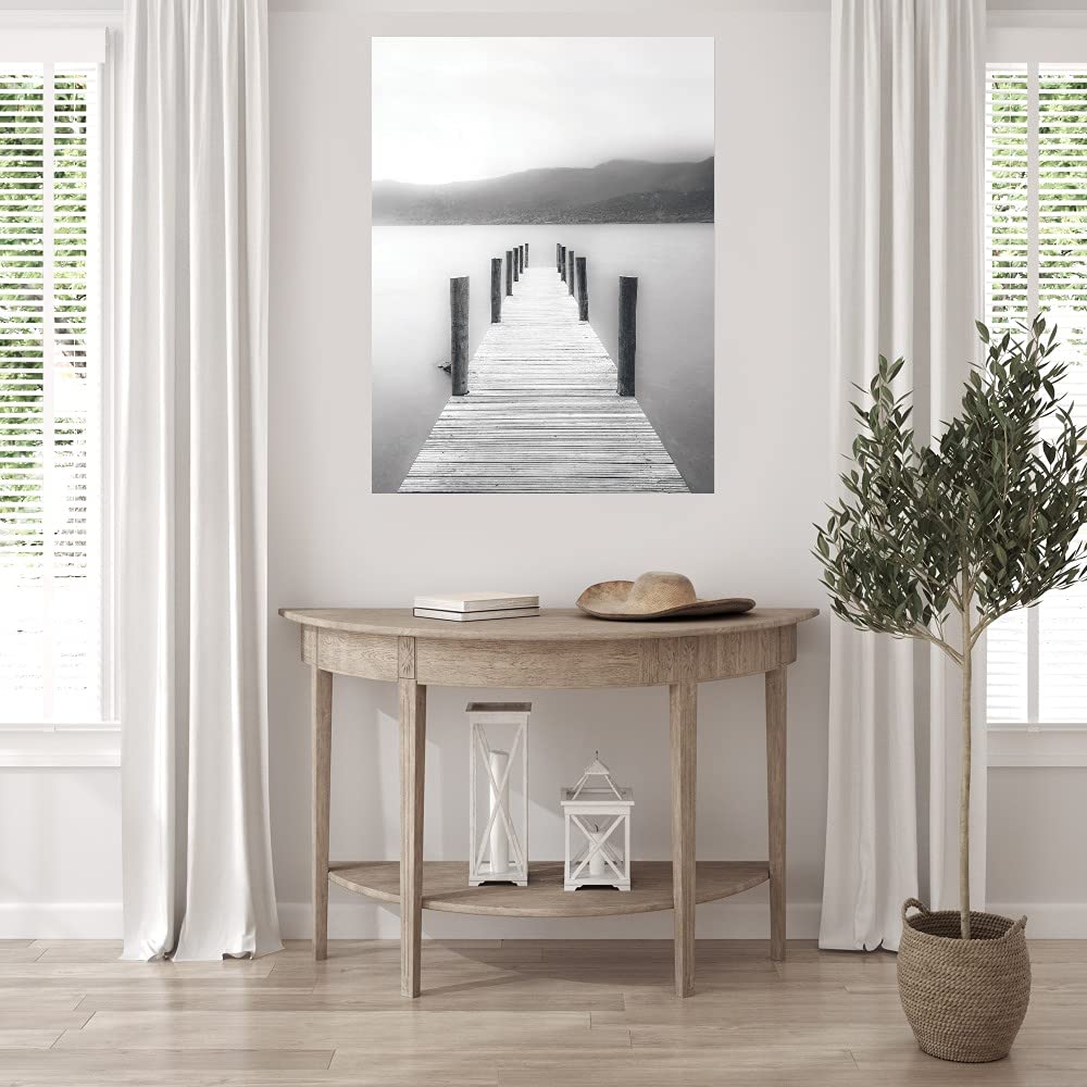 Ethereal Walkway Perspective Canvas Wall Art by Alan Copson - Ready to Hang 32x43 Inch Fine Art Print for Living Room, Bedroom, Office Decor - Perfect for Modern Home & Office Spaces